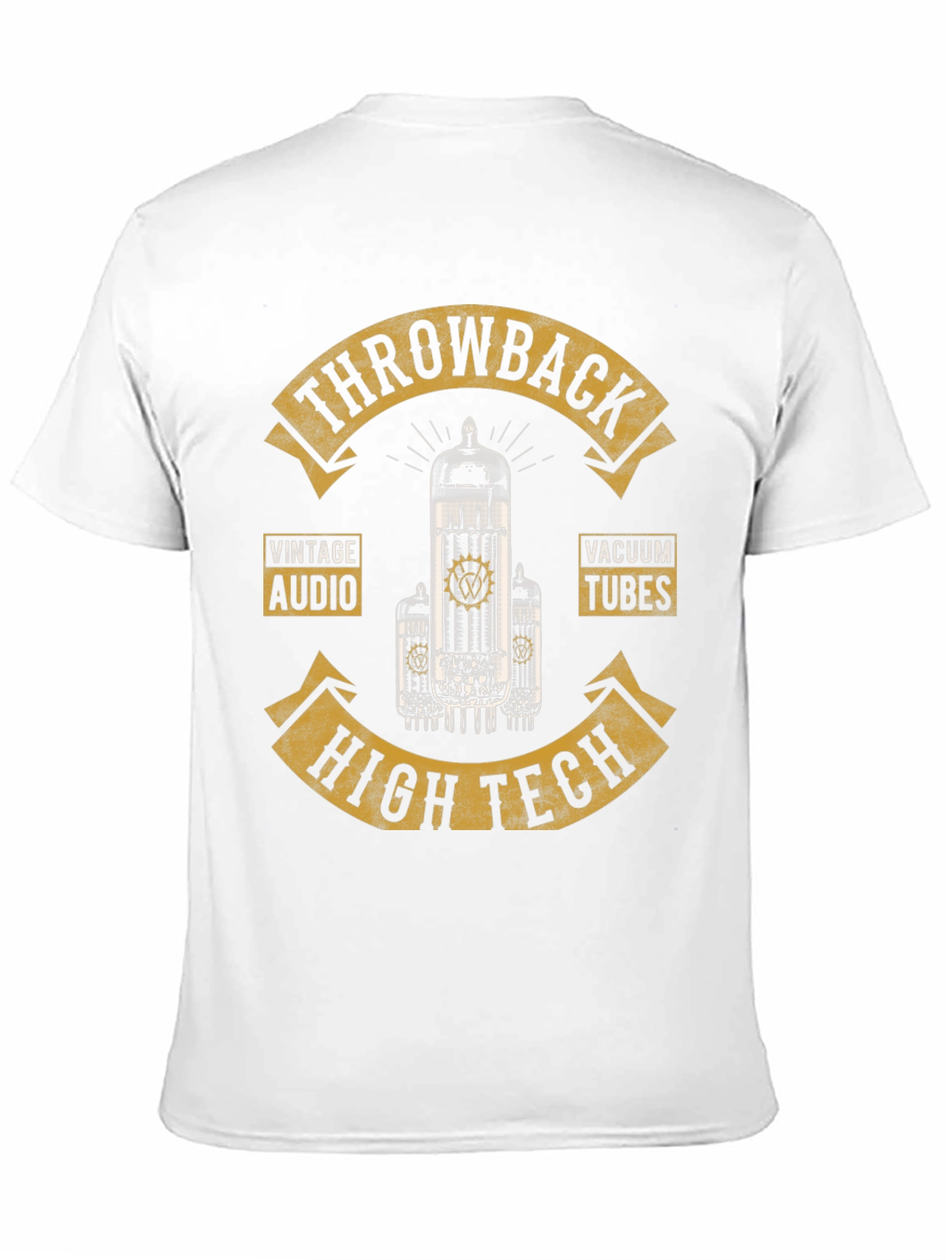 Black Retro Throwback Vacuum Tube T-Shirt view 11