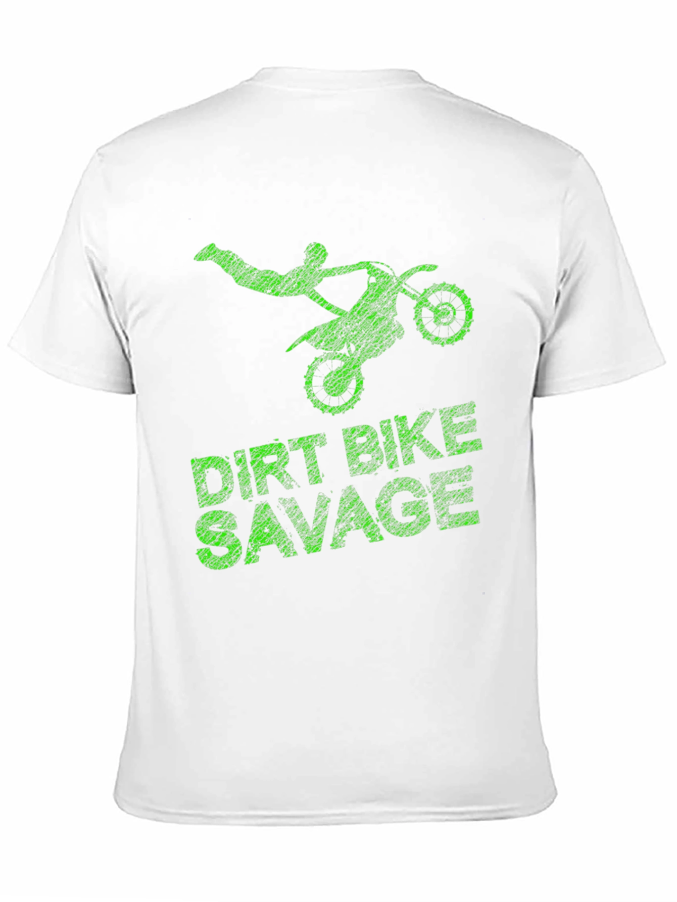 Black Dirt Bike Savage Graphic T-Shirt view 11