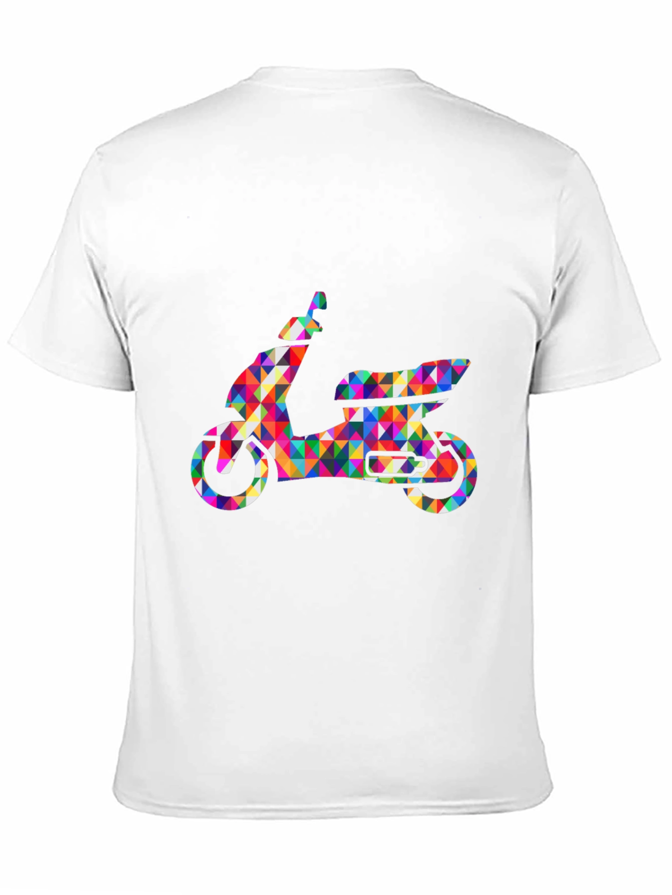 Black Geometric Scooter Graphic T-Shirt - Stylish Men's Tee view 11