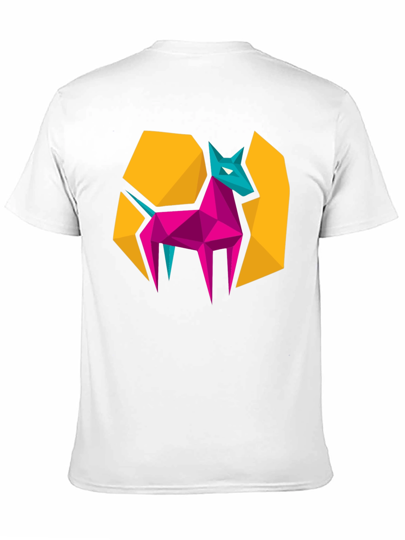 Black Geometric Animal Graphic Tee - Modern Design view 11