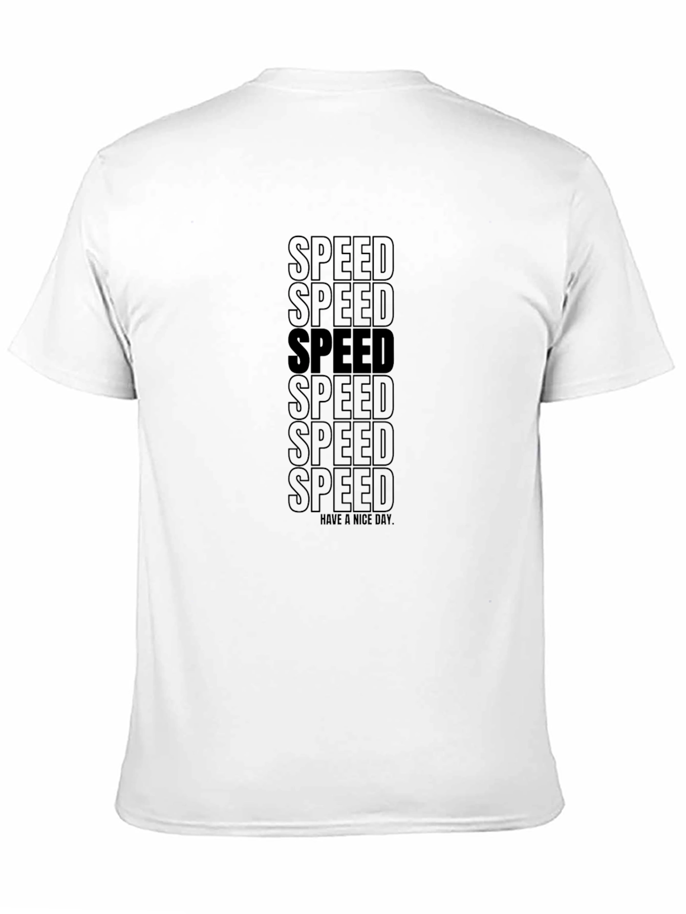 Black Speed Graphic Tee - Black Cotton Blend view 11