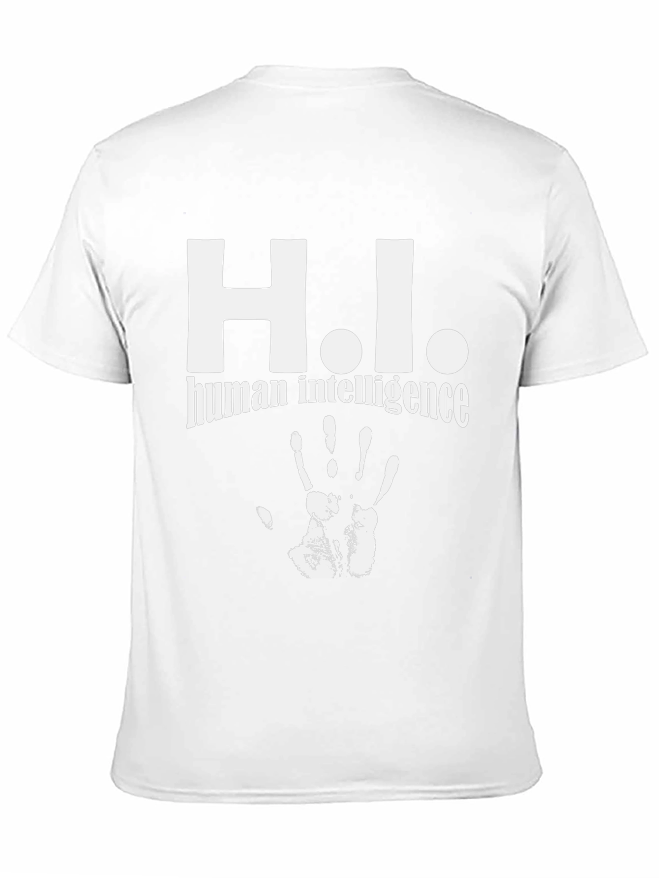 Black H.I. Human Intelligence Black Graphic Tee view 11