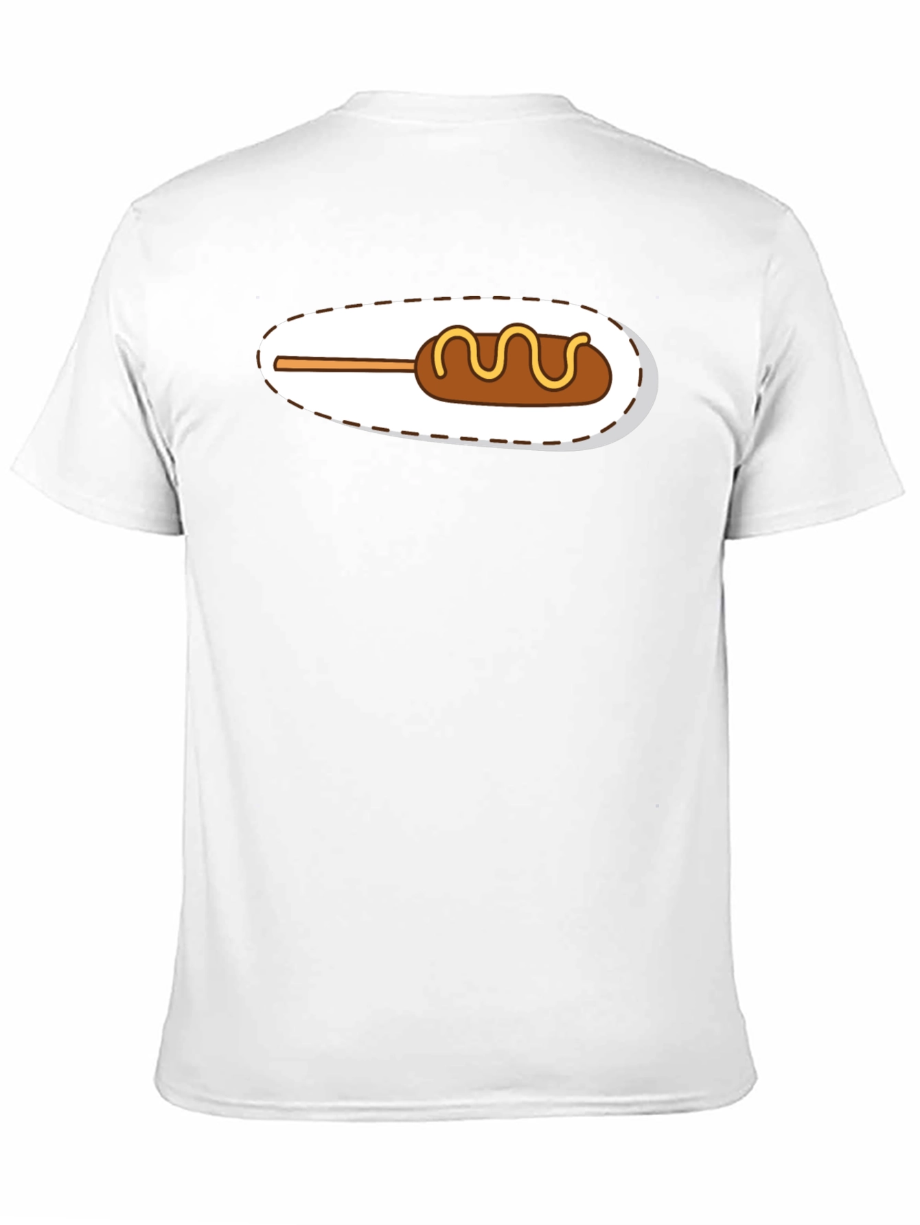 Black Novelty Corn Dog Graphic T-Shirt view 11