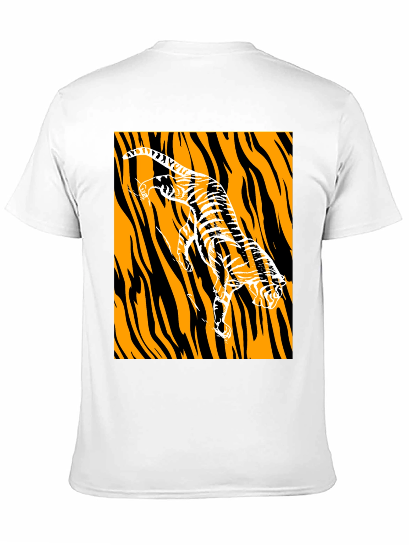 Black Tiger Graphic Print Black T-Shirt view 11