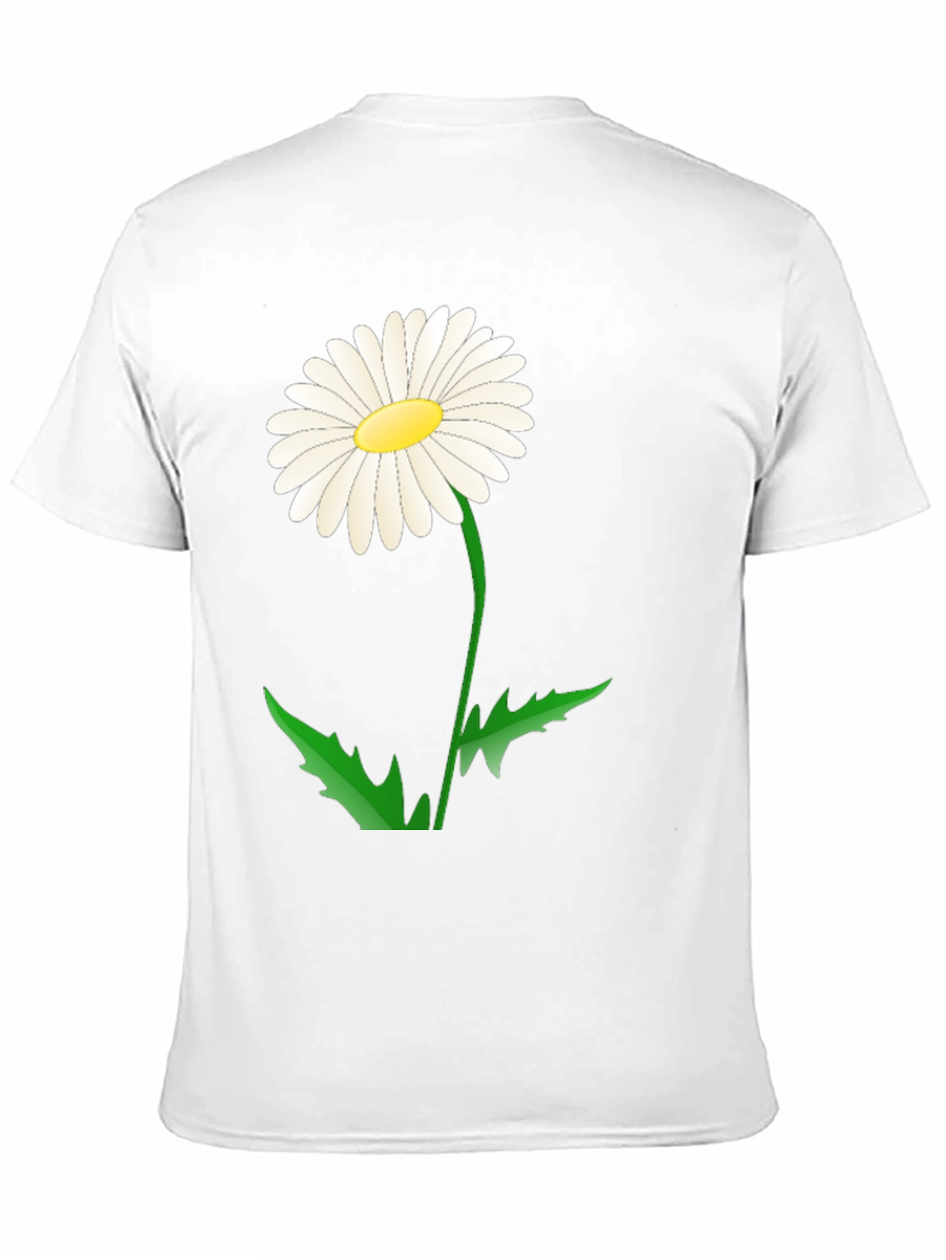 Black Daisy Flower Graphic Tee - Black Cotton Blend view 11