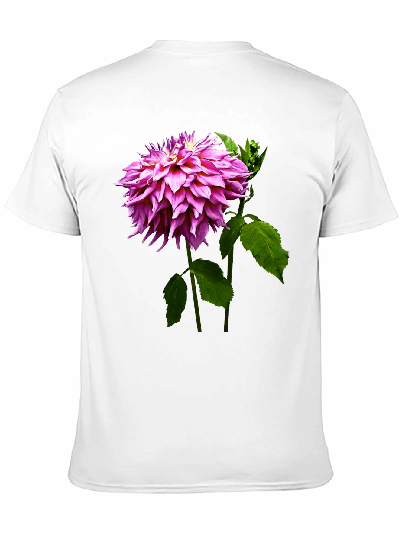 Black Floral Print Tee - Black Cotton Blend T-Shirt view 11