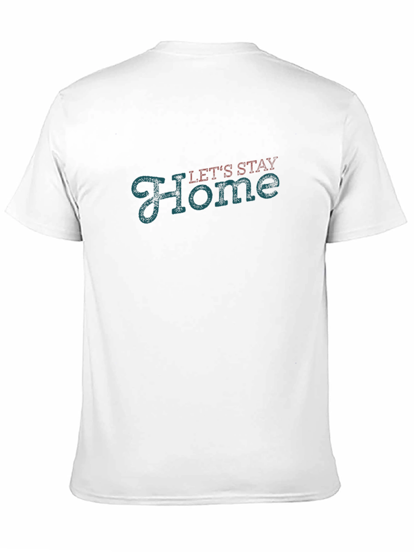 Black Let's Stay Home Graphic Tee - Soft Black Cotton view 11