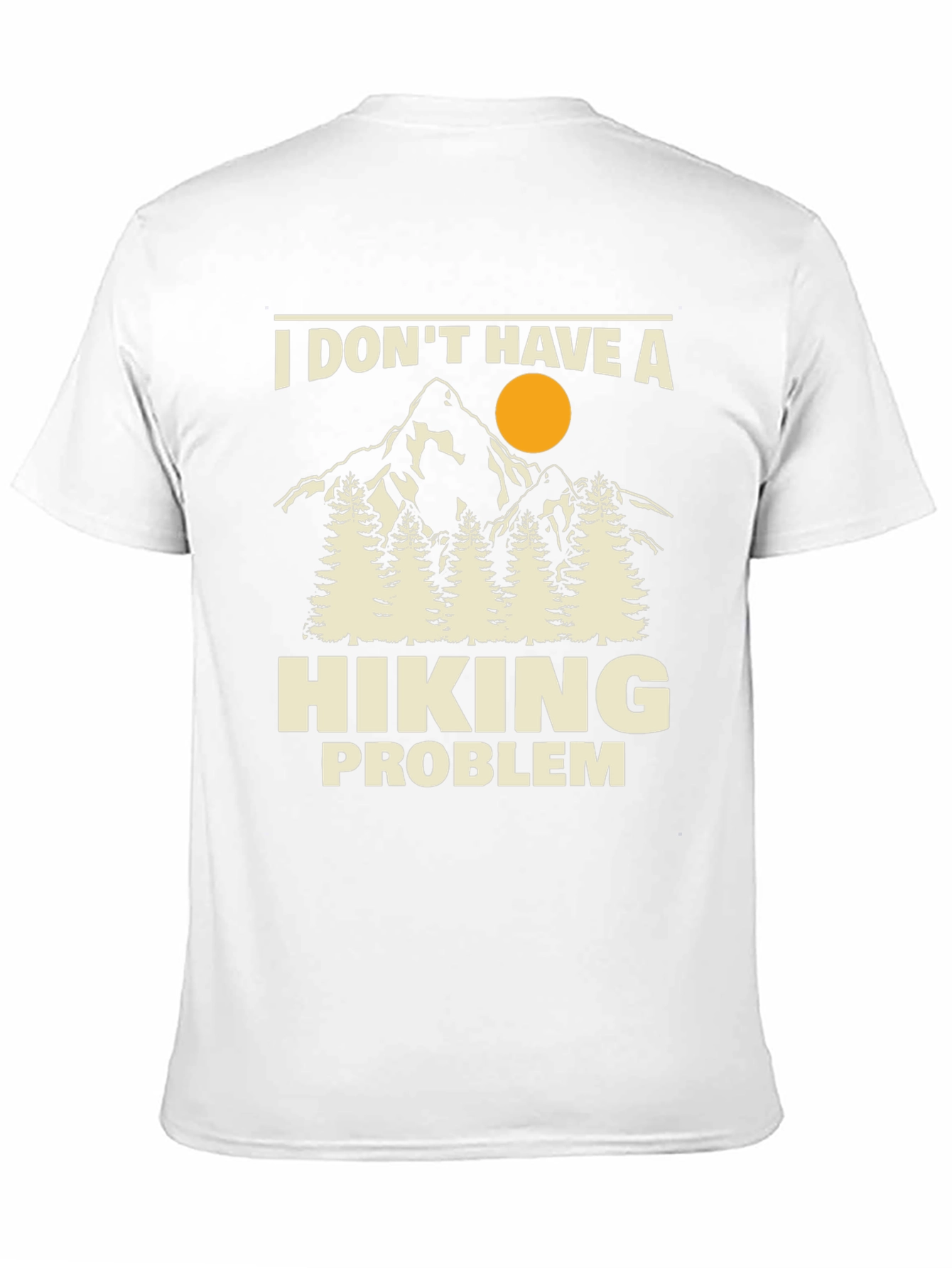 Black Hiking Problem T-Shirt - Outdoors Adventure Tee view 11