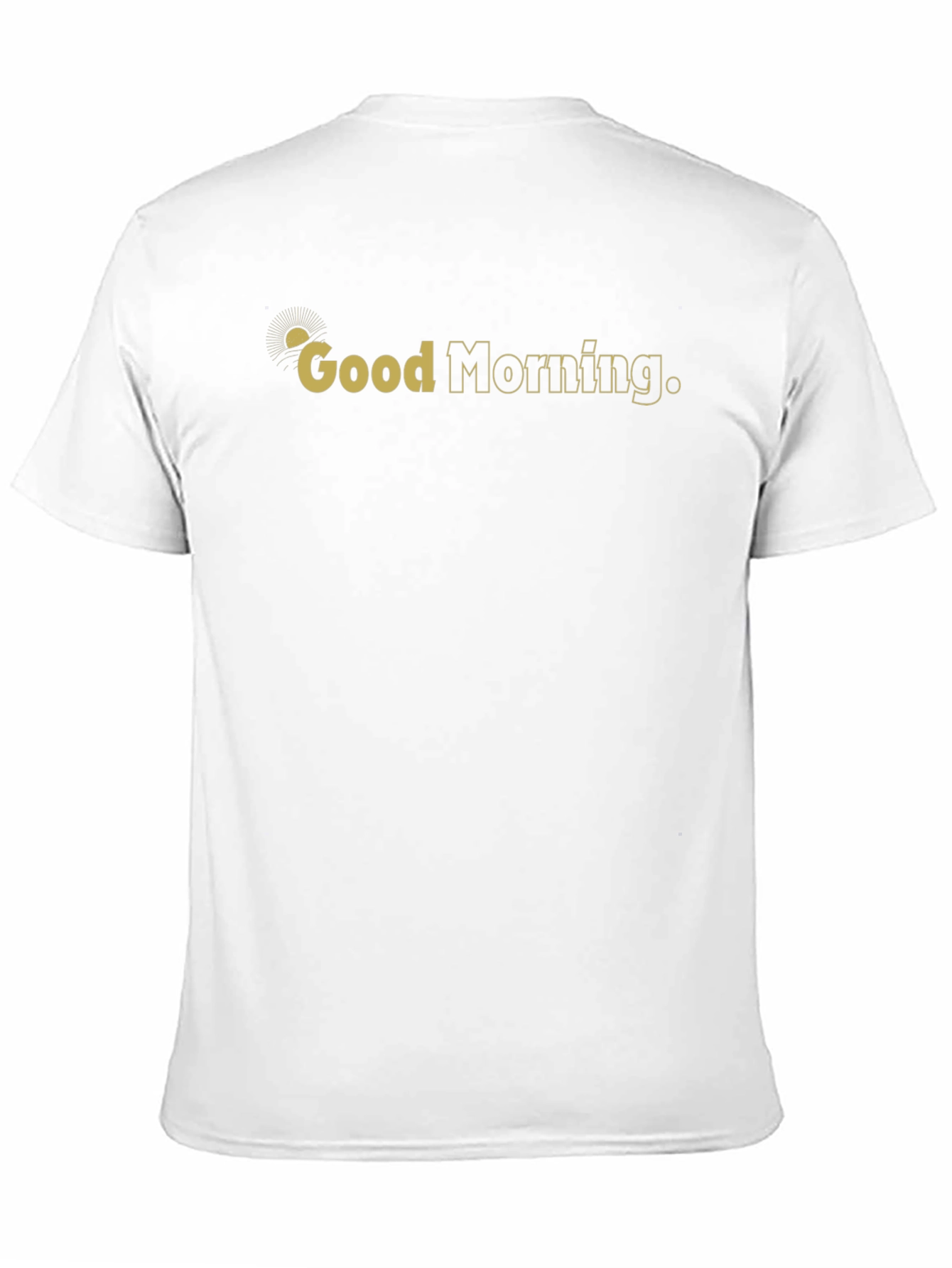 Black Good Morning Graphic Print Black T-Shirt view 11