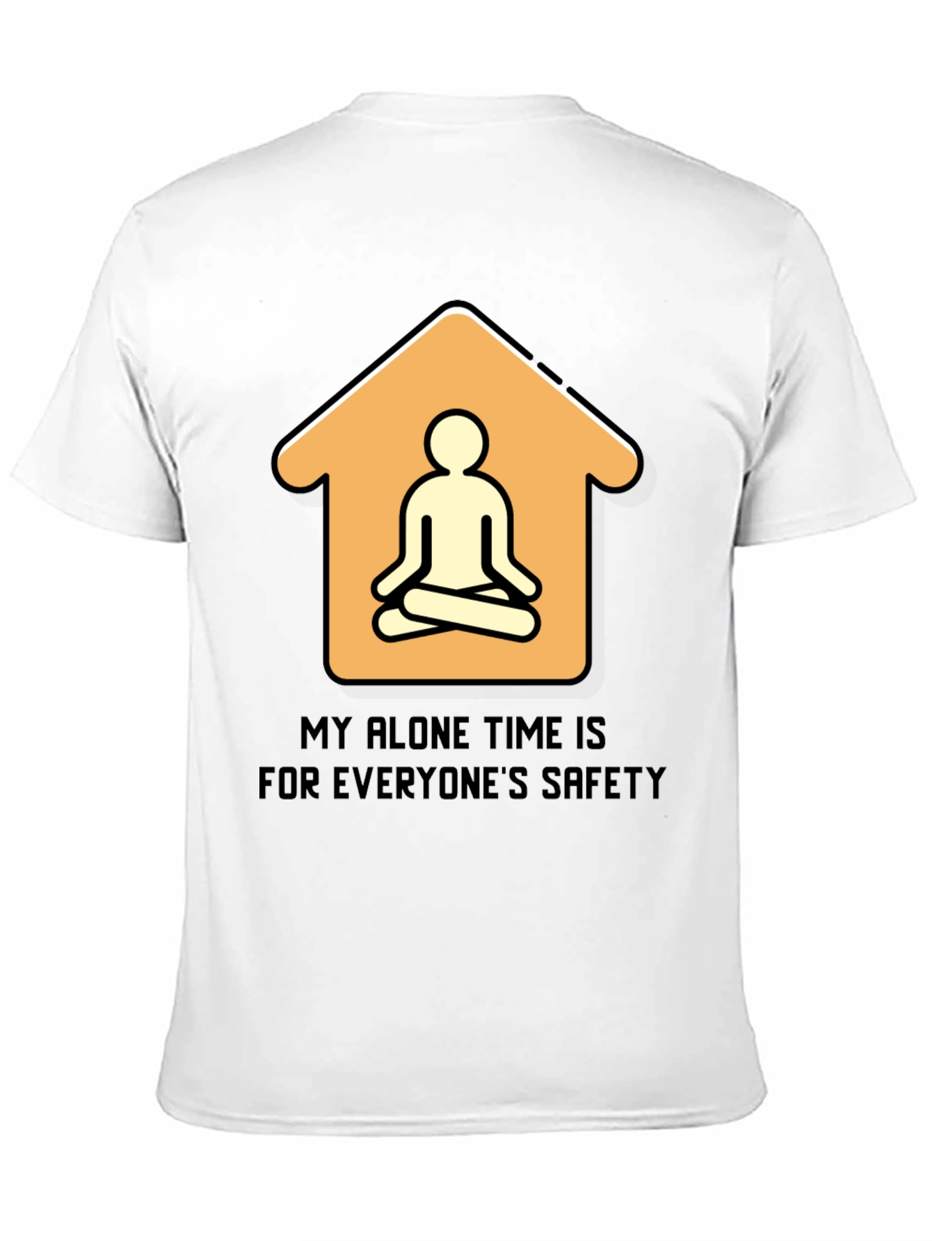 Black Alone Time Safety Graphic Tee view 11