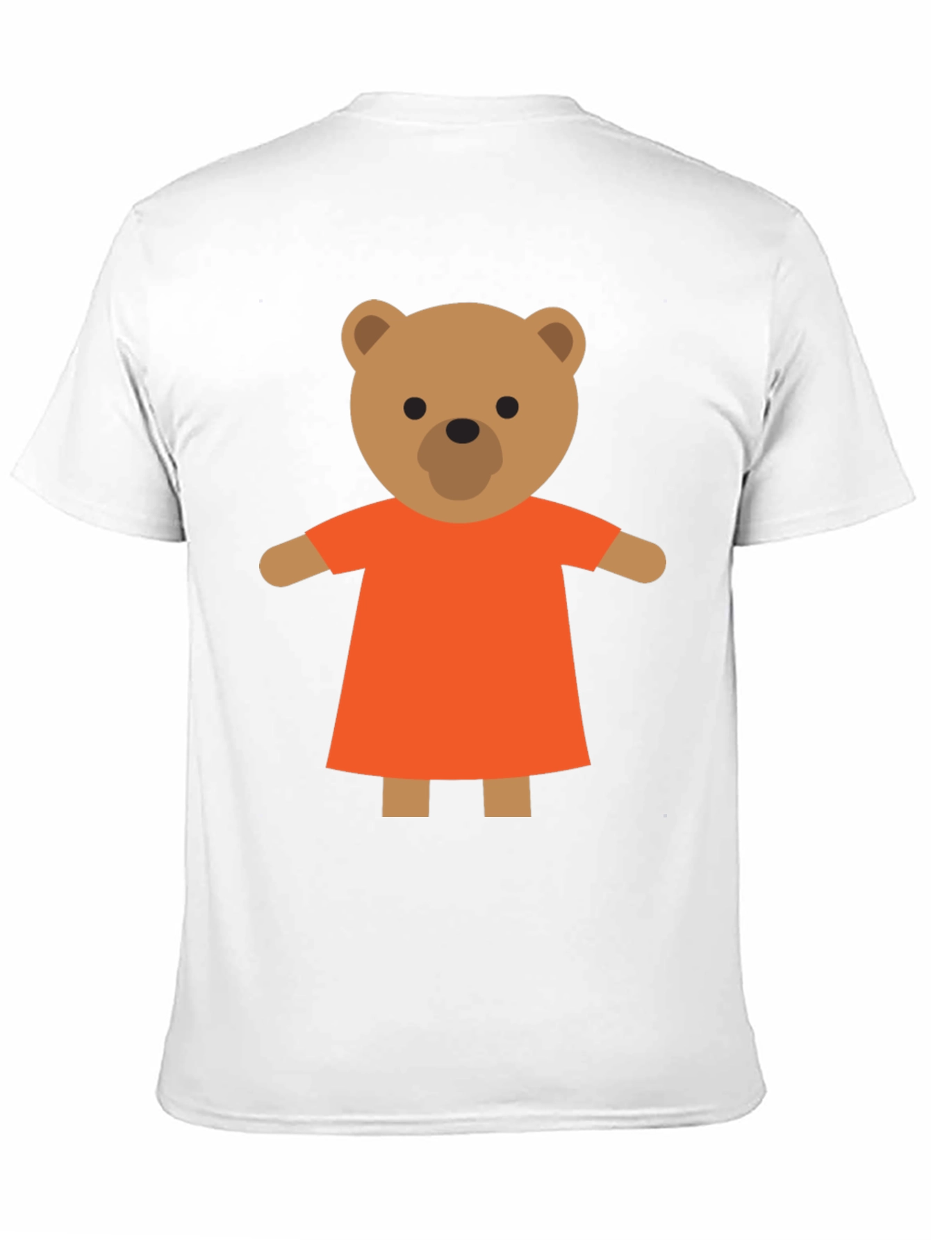 Black Cute Cartoon Teddy Bear T-Shirt view 11