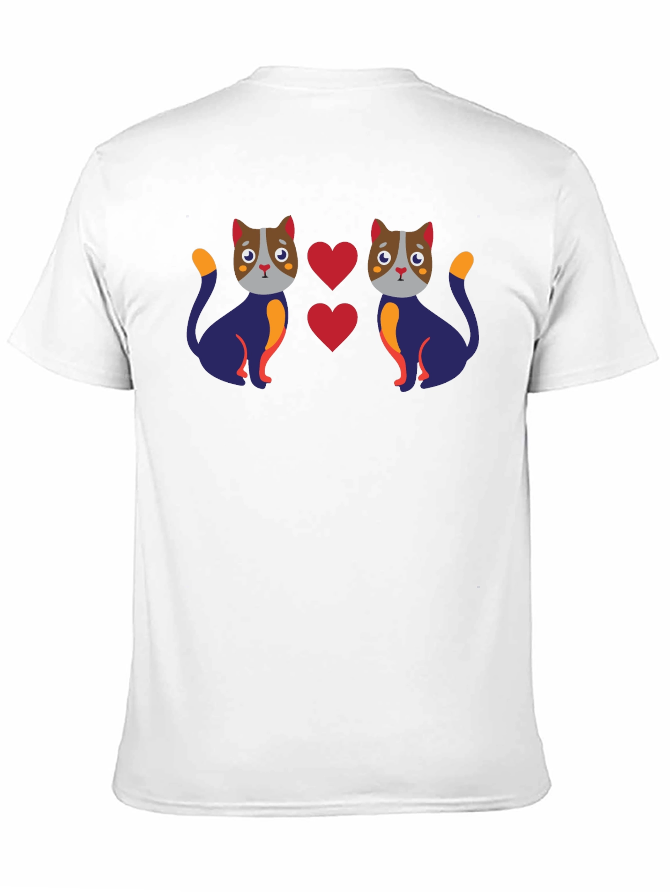 Black Cute Cat Lover Graphic Tee - Black view 11