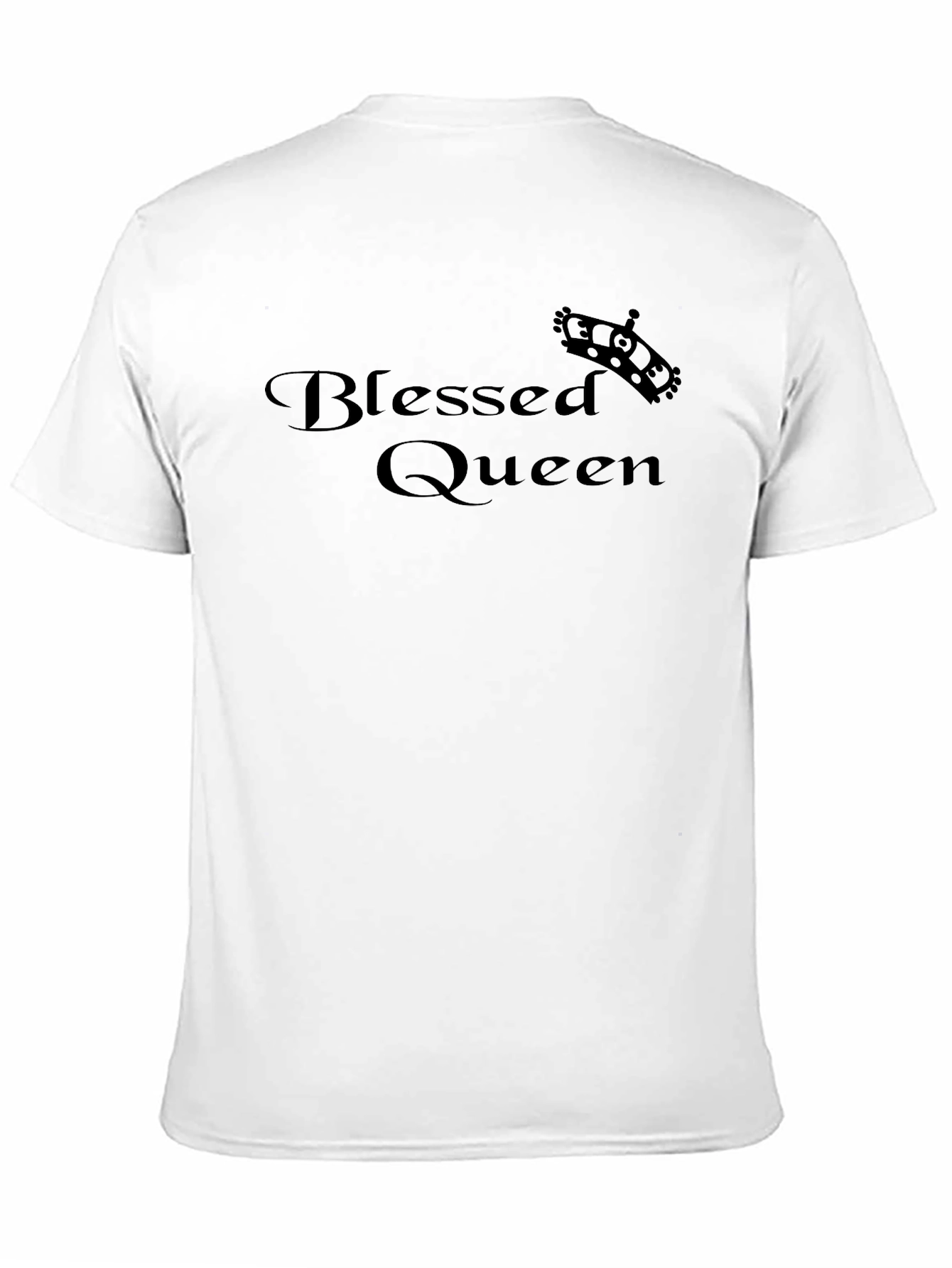 Black Blessed Queen T-Shirt - Stylish Graphic Tee view 11