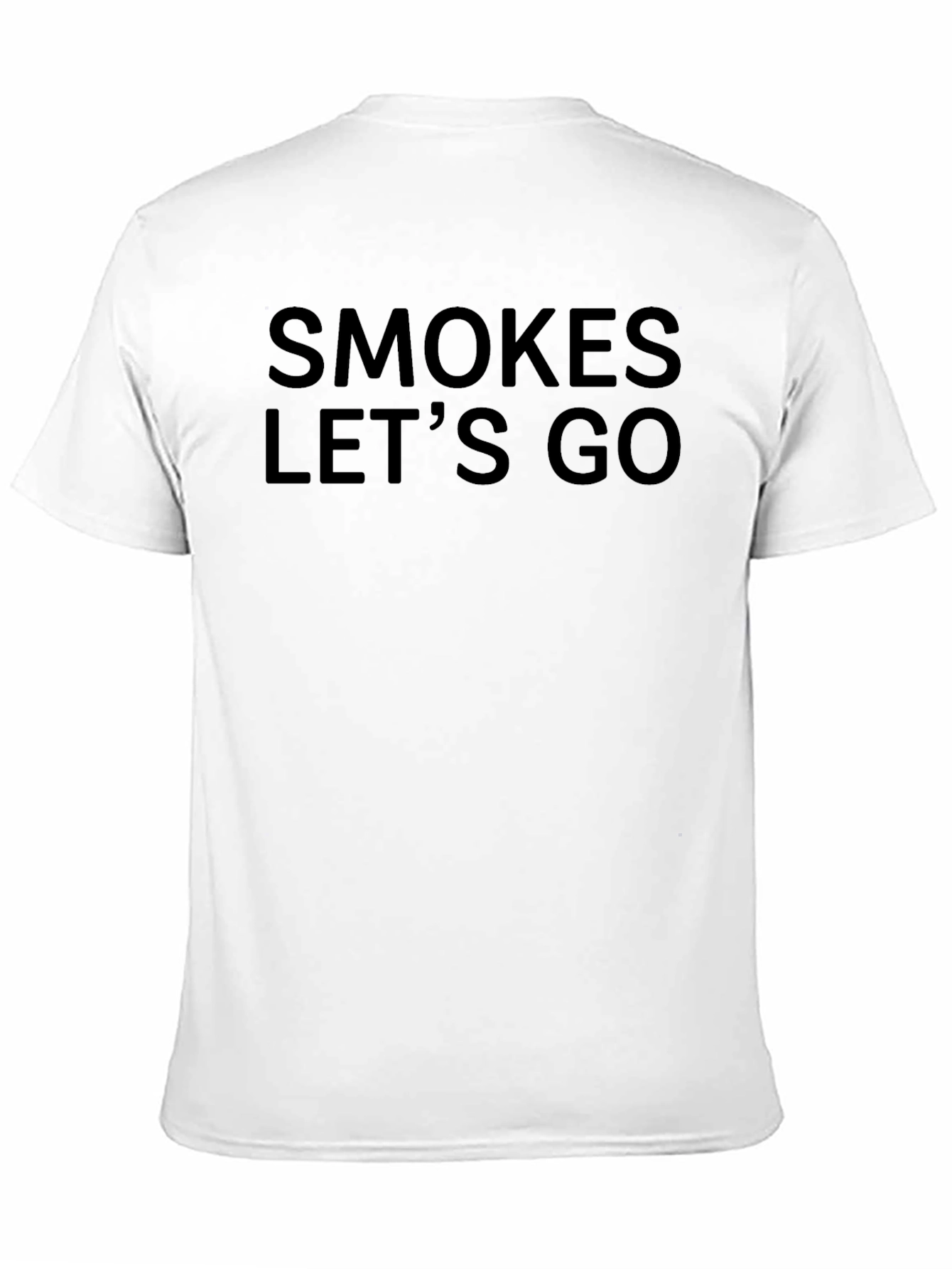 Black Smokes Let's Go Graphic Tee - Casual Black T-Shirt view 11