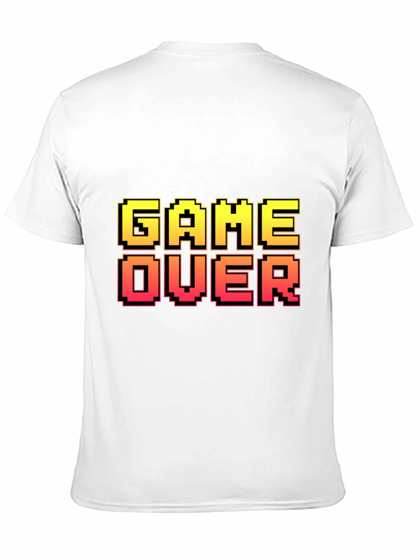 Black Pixel Game Over T-Shirt - Gamer Style view 11