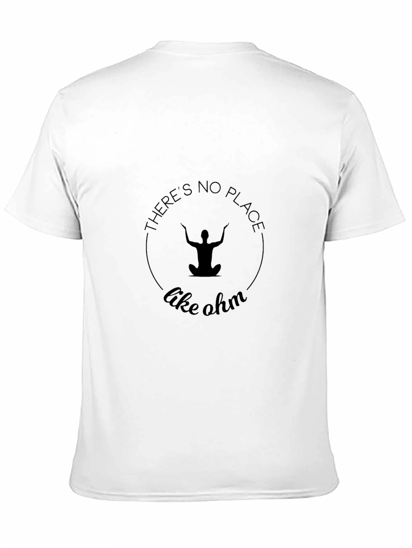 Black Yoga 'There's No Place Like Ohm' Black T-Shirt view 11