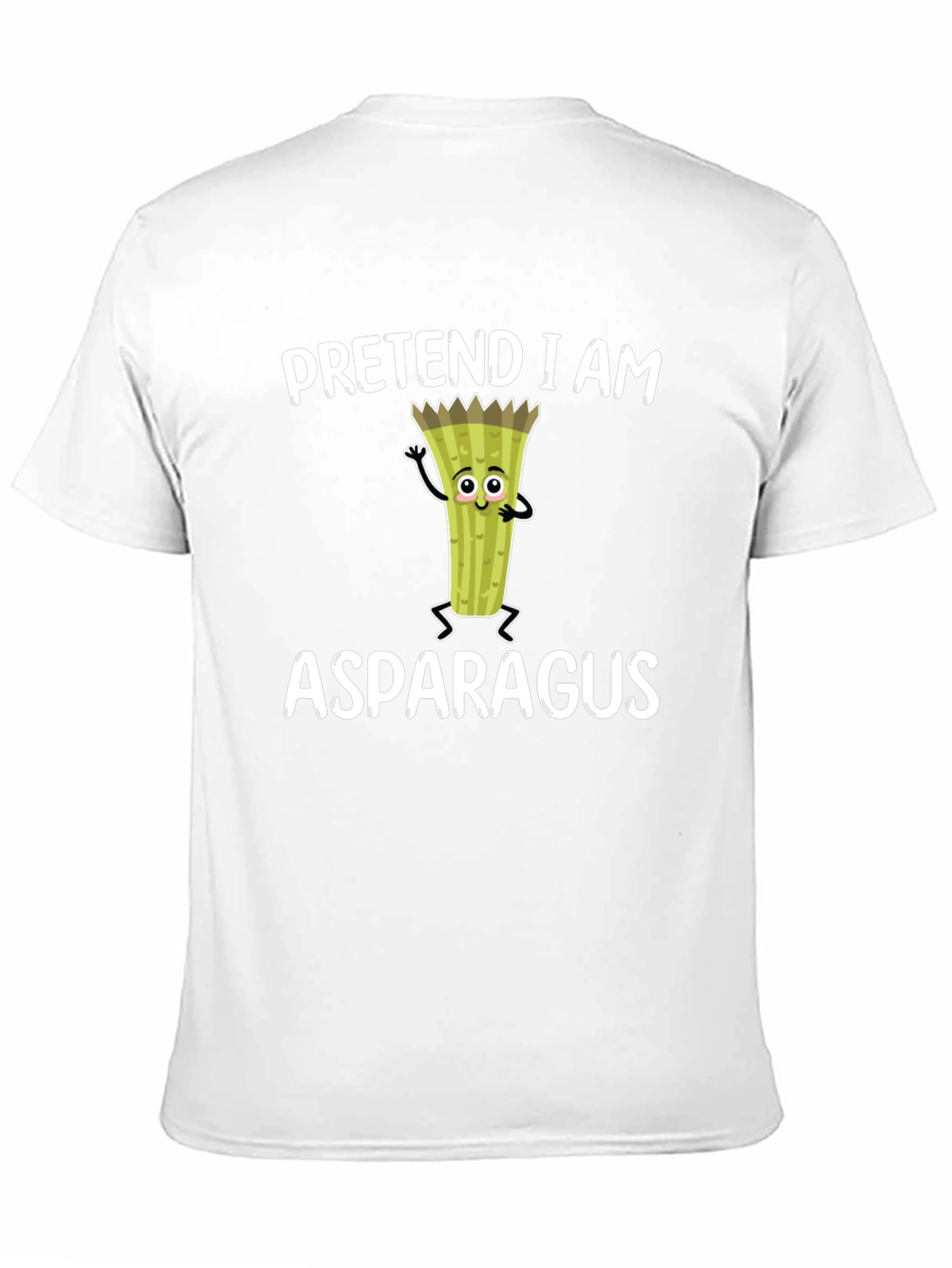 Black Pretend I am Asparagus Funny T-Shirt view 11