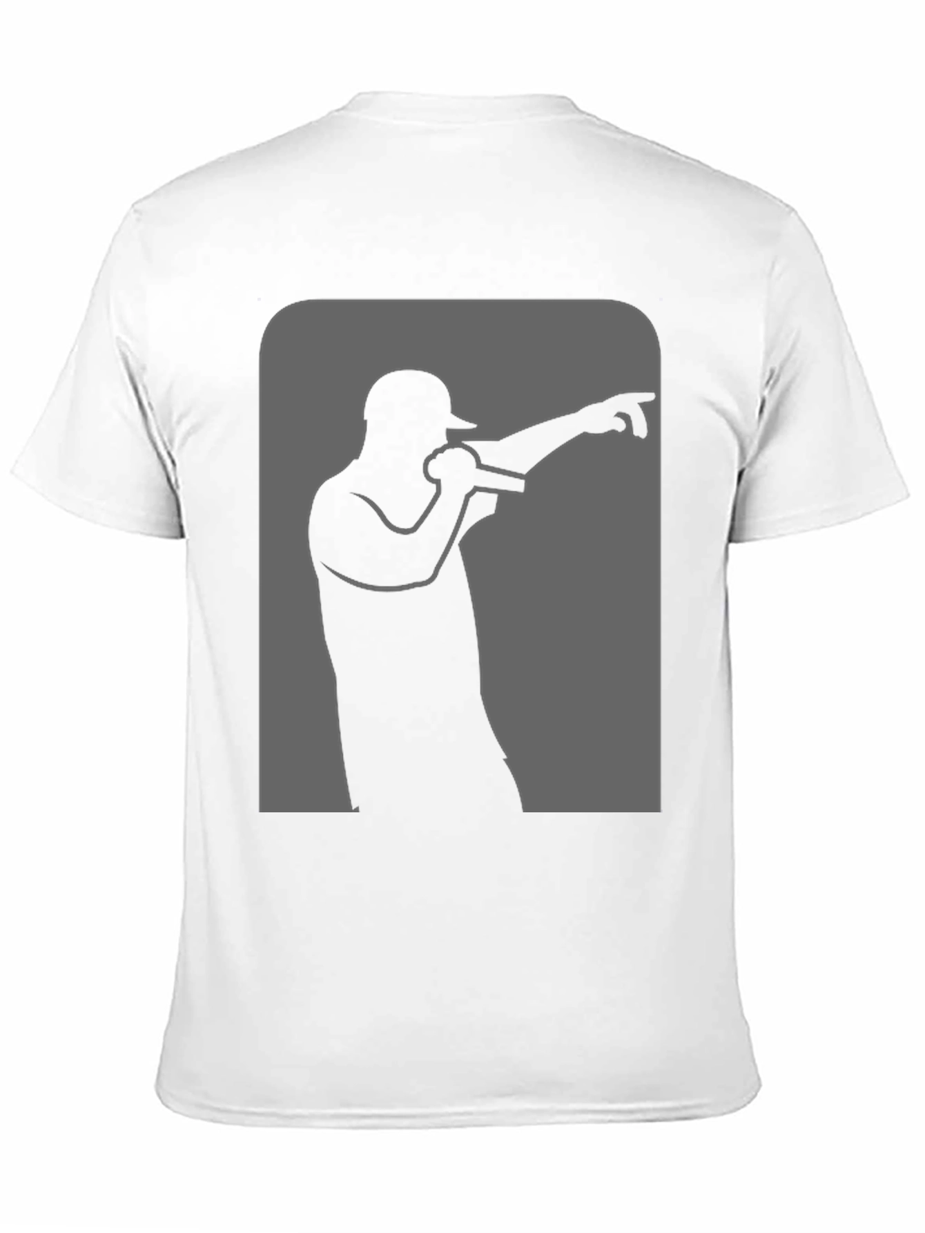 Black Rapper Silhouette Graphic Black T-Shirt view 11