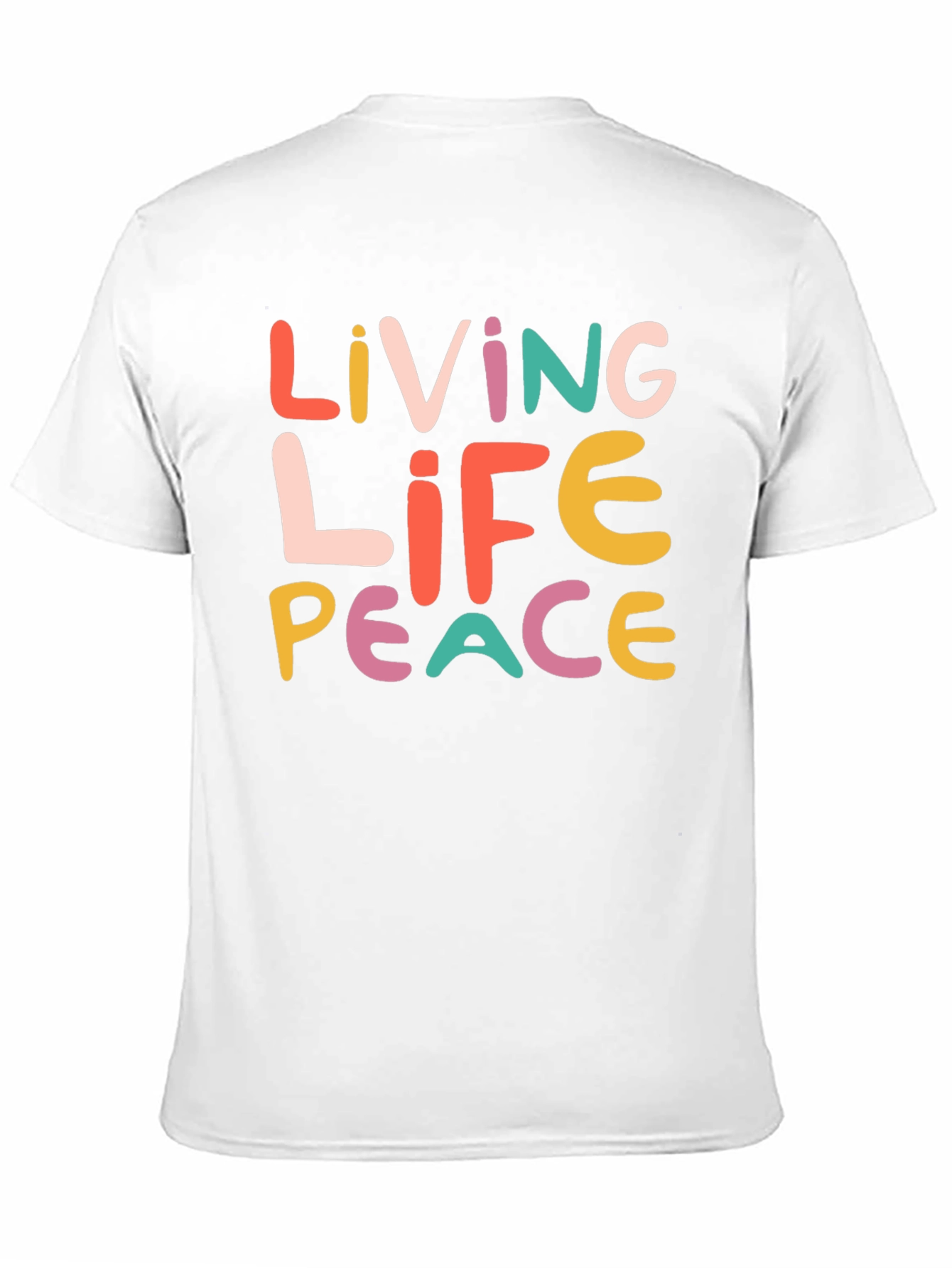 Black Living Life Peace Graphic T-Shirt - Unisex view 11