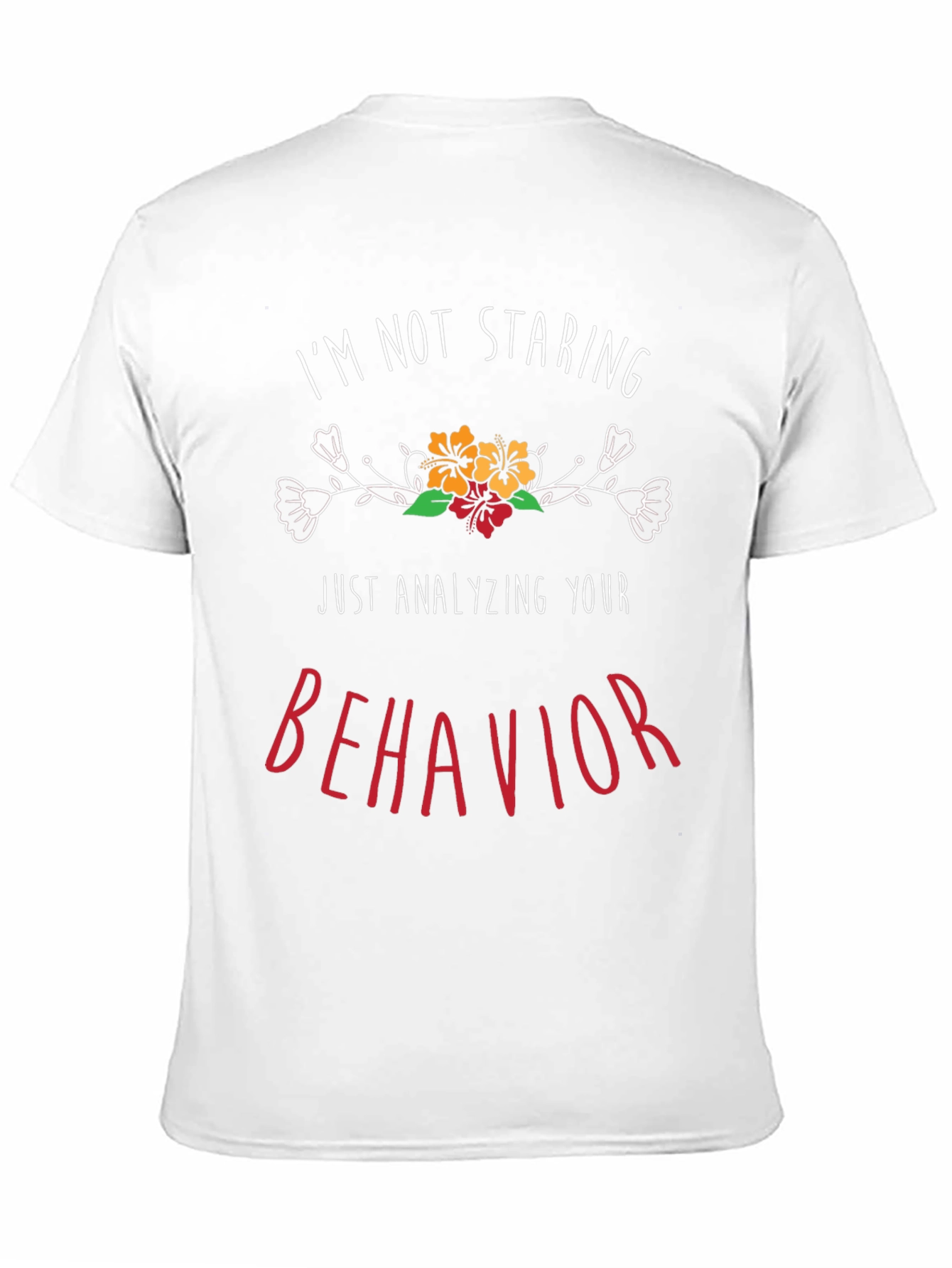 Black Analyzing Behavior Graphic Tee - Funny Statement Shirt view 11