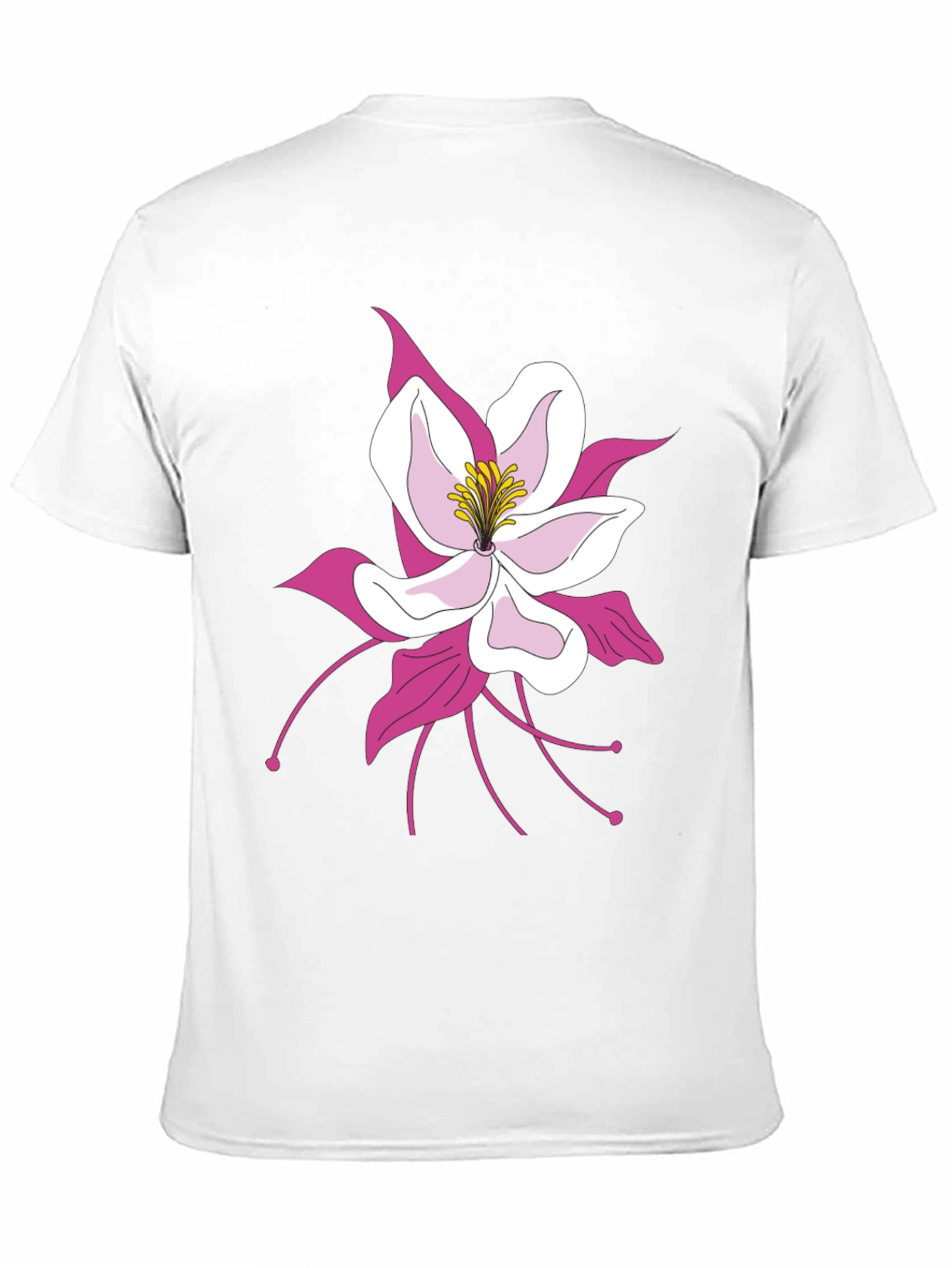 Black Floral Graphic Tee - Black Cotton Blend view 11