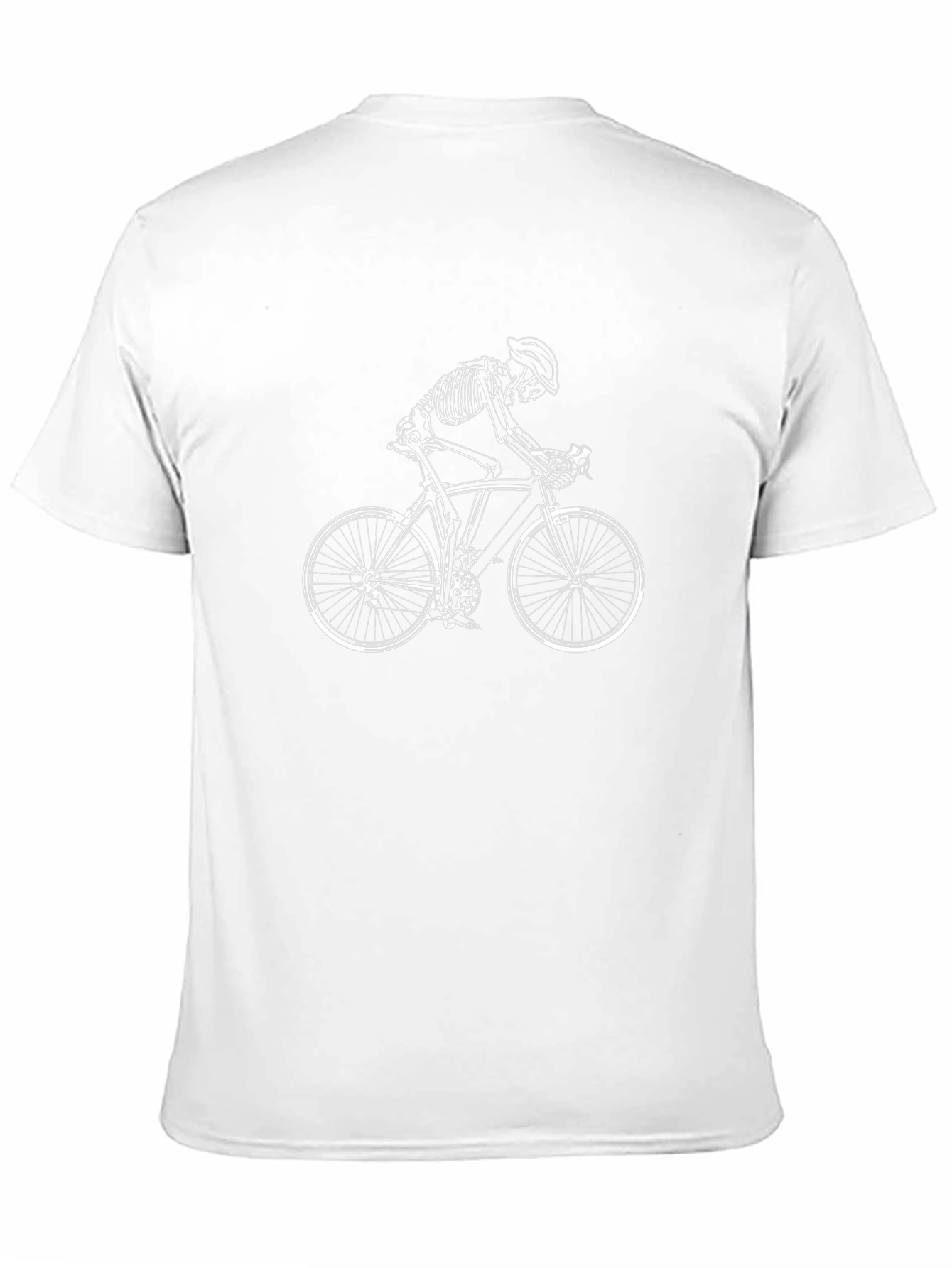 Black Skeleton Cyclist Graphic Tee - Ride or Die! view 11