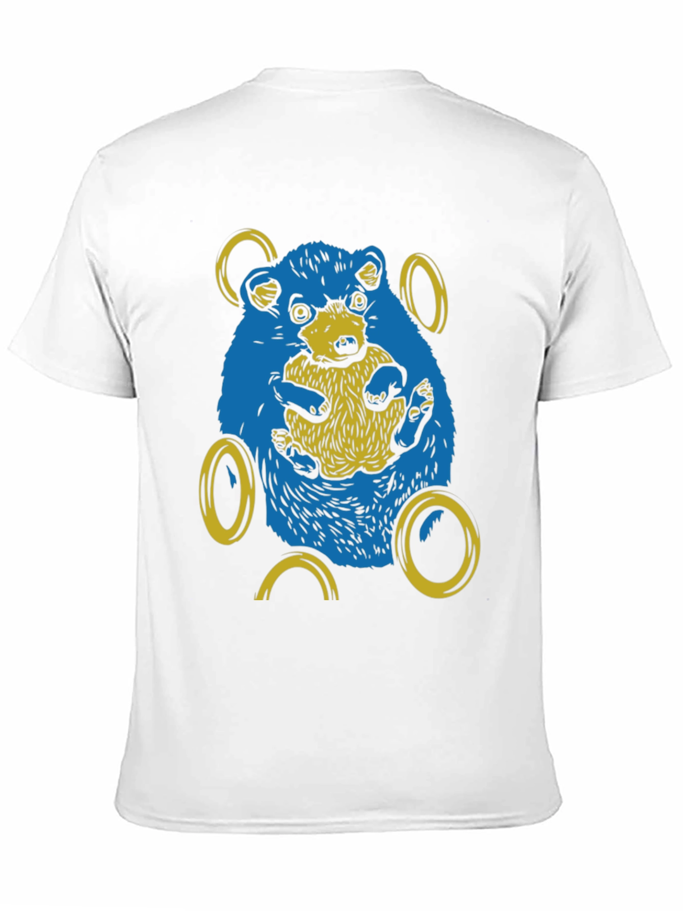 Black Sonic Hedgehog Graphic Tee - Black Cotton Blend view 11