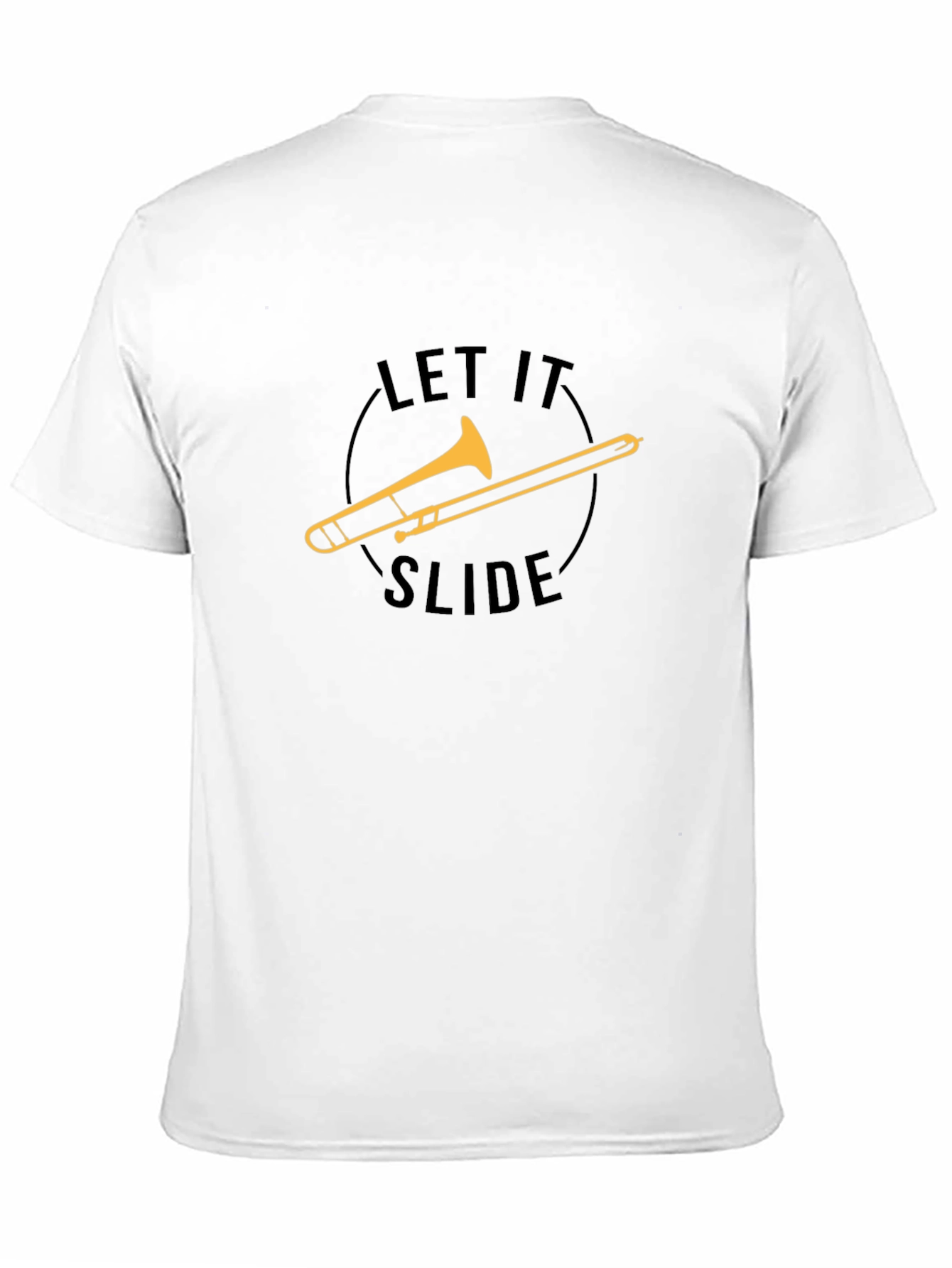 Black Let It Slide Trombone T-Shirt - Musician Tee view 11