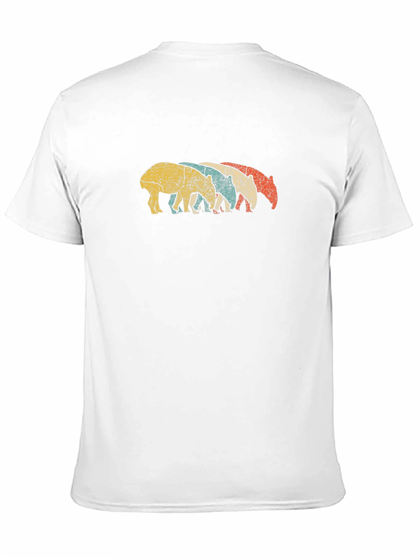Black Retro Tapir T-Shirt view 11