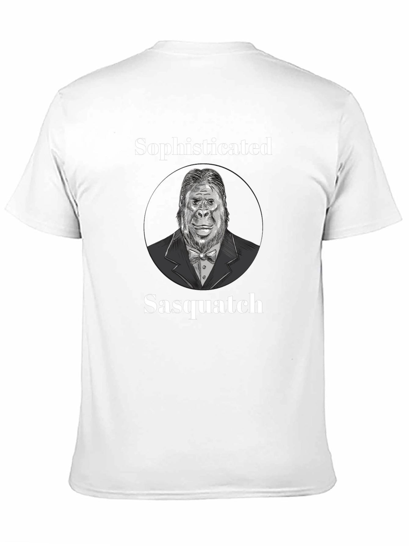 Black Sophisticated Sasquatch Graphic Tee view 11