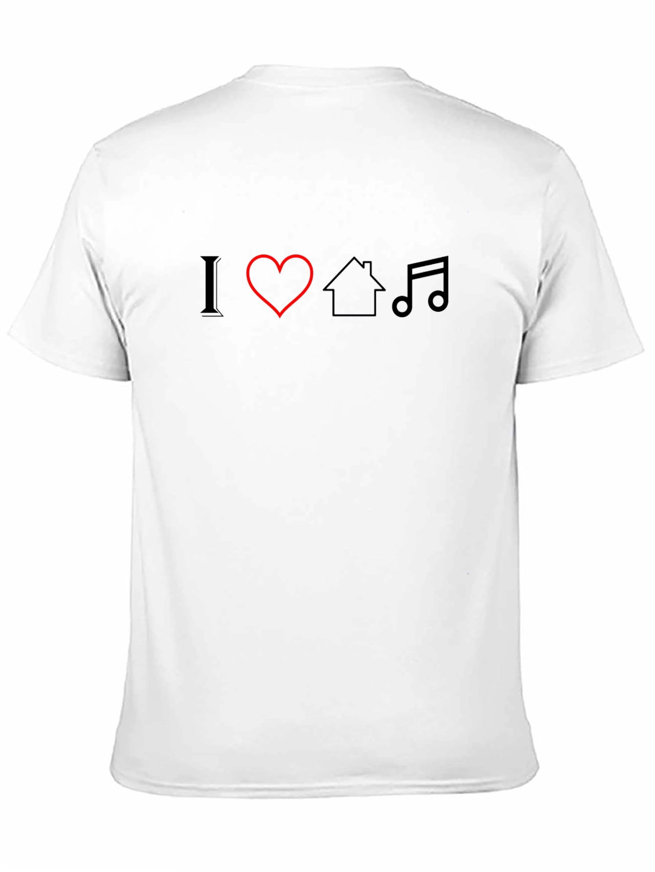 Black I Love House Music T-Shirt - Stylish Graphic Tee view 11