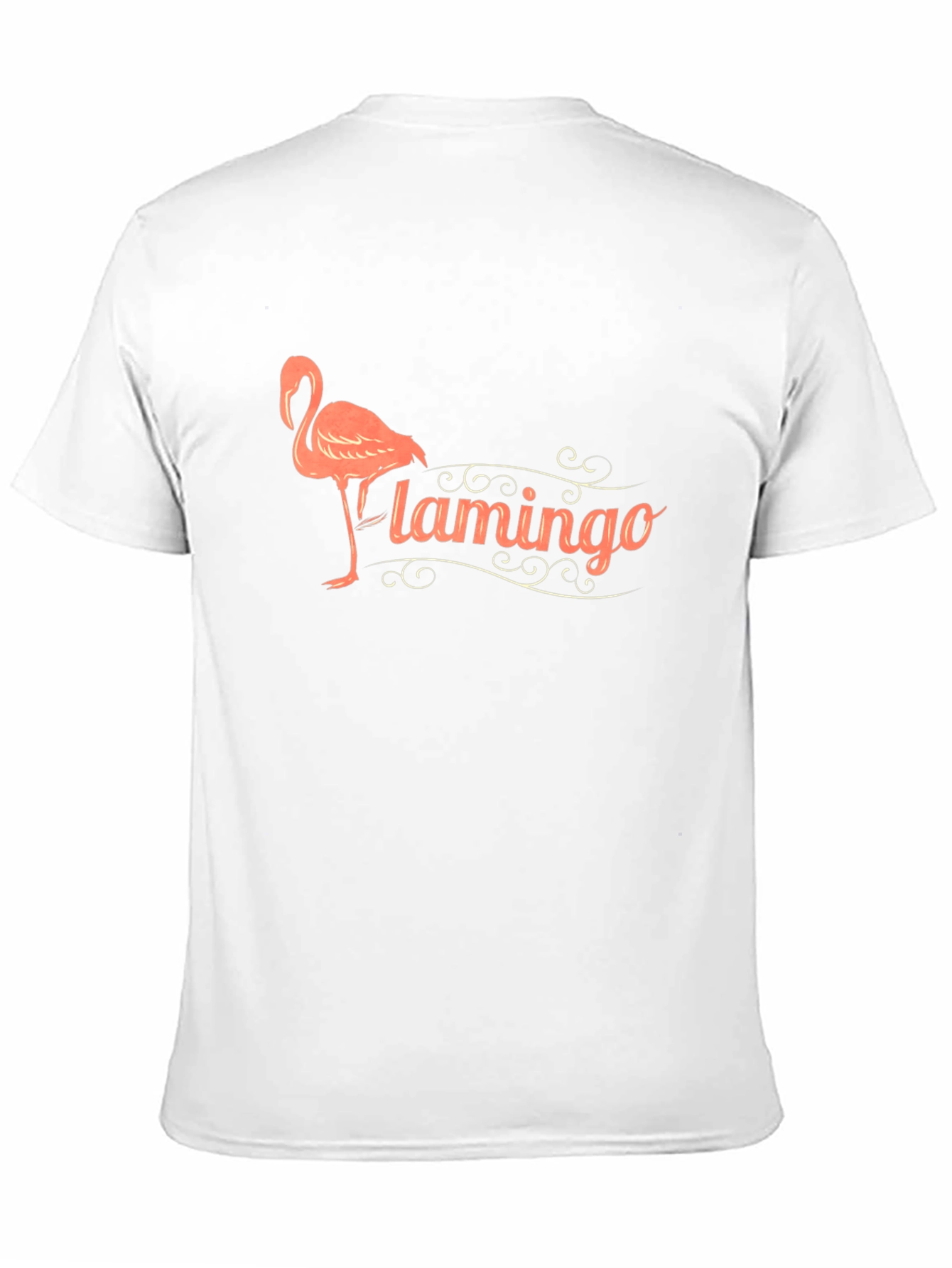 Black Flamingo Graphic Print Black T-Shirt view 11