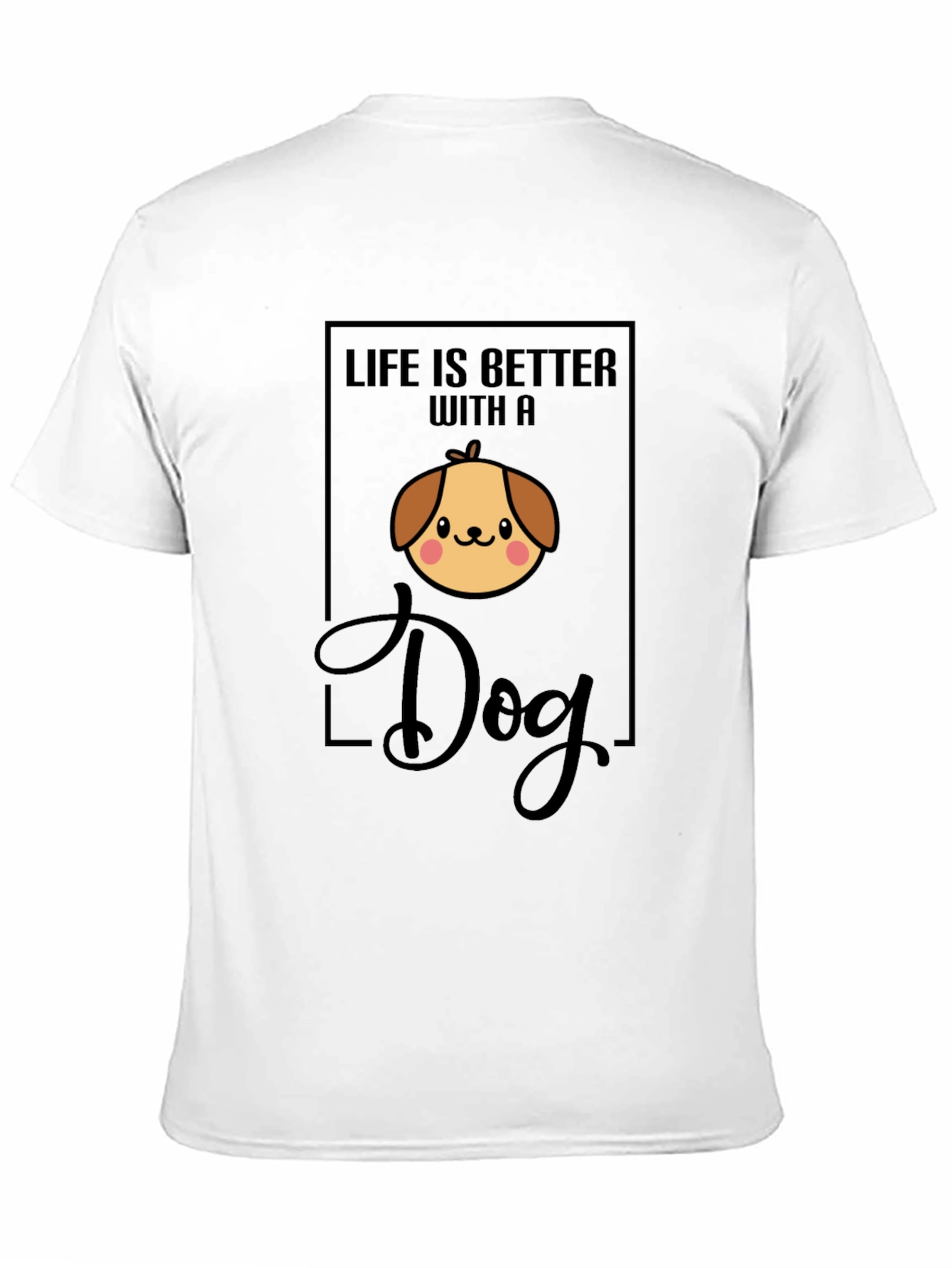 Black Life is Better with a Dog Black T-Shirt view 11