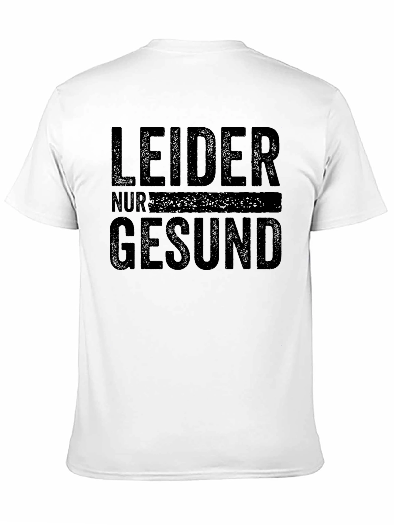 Black Leider Nur Gesund T-Shirt - Black Graphic Tee view 11