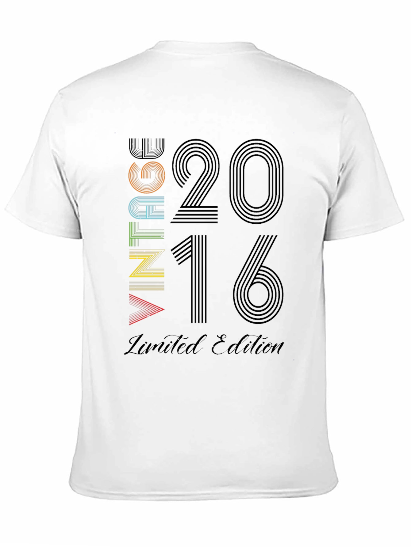 Black Vintage 2016 Limited Edition Black T-Shirt view 11