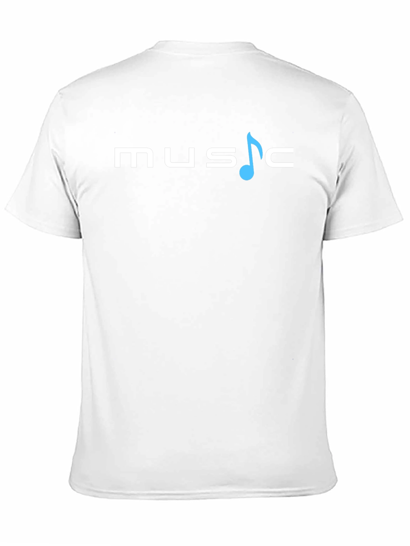 Black Music Note Graphic Print Tee - Black Casual T-Shirt view 11