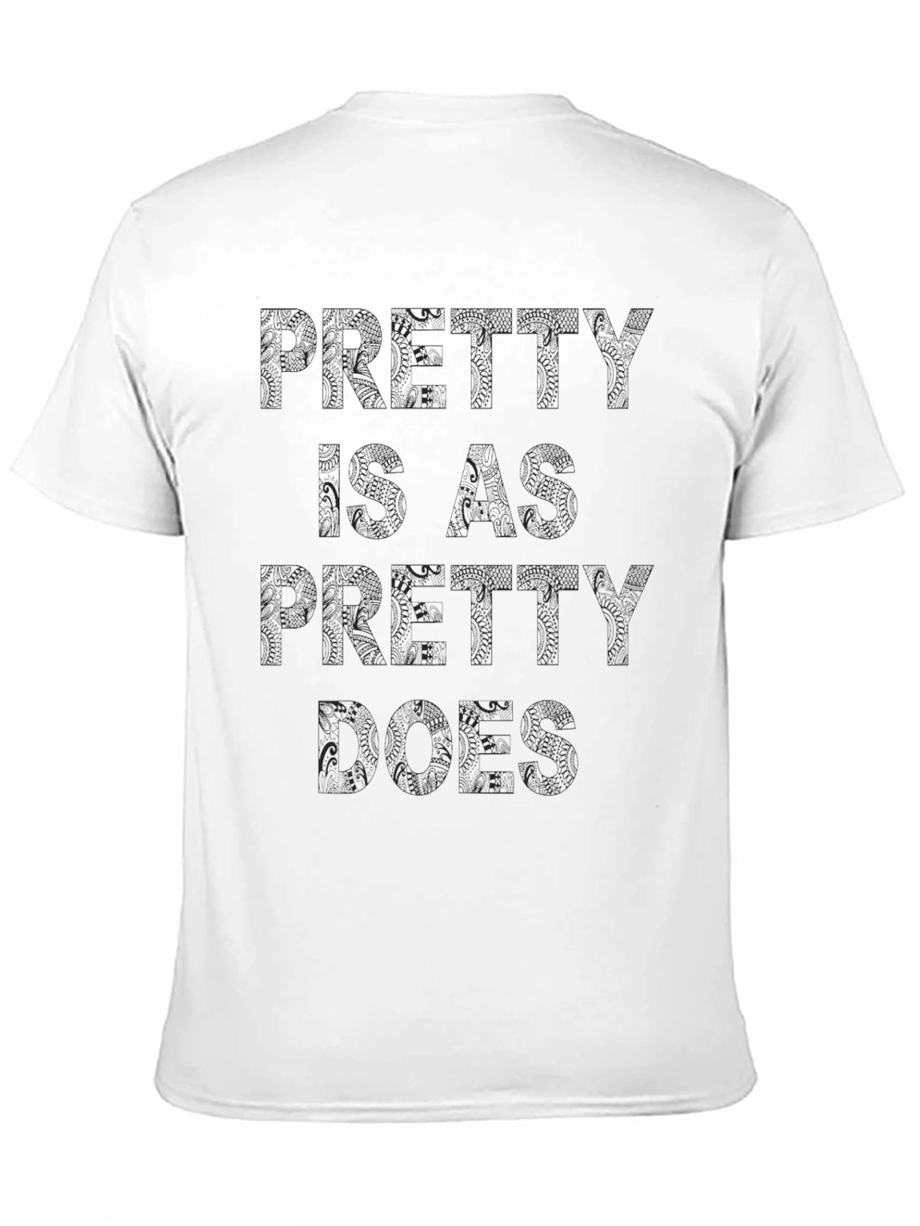 Black Pretty Like Pretty Roses Black T-Shirt view 11