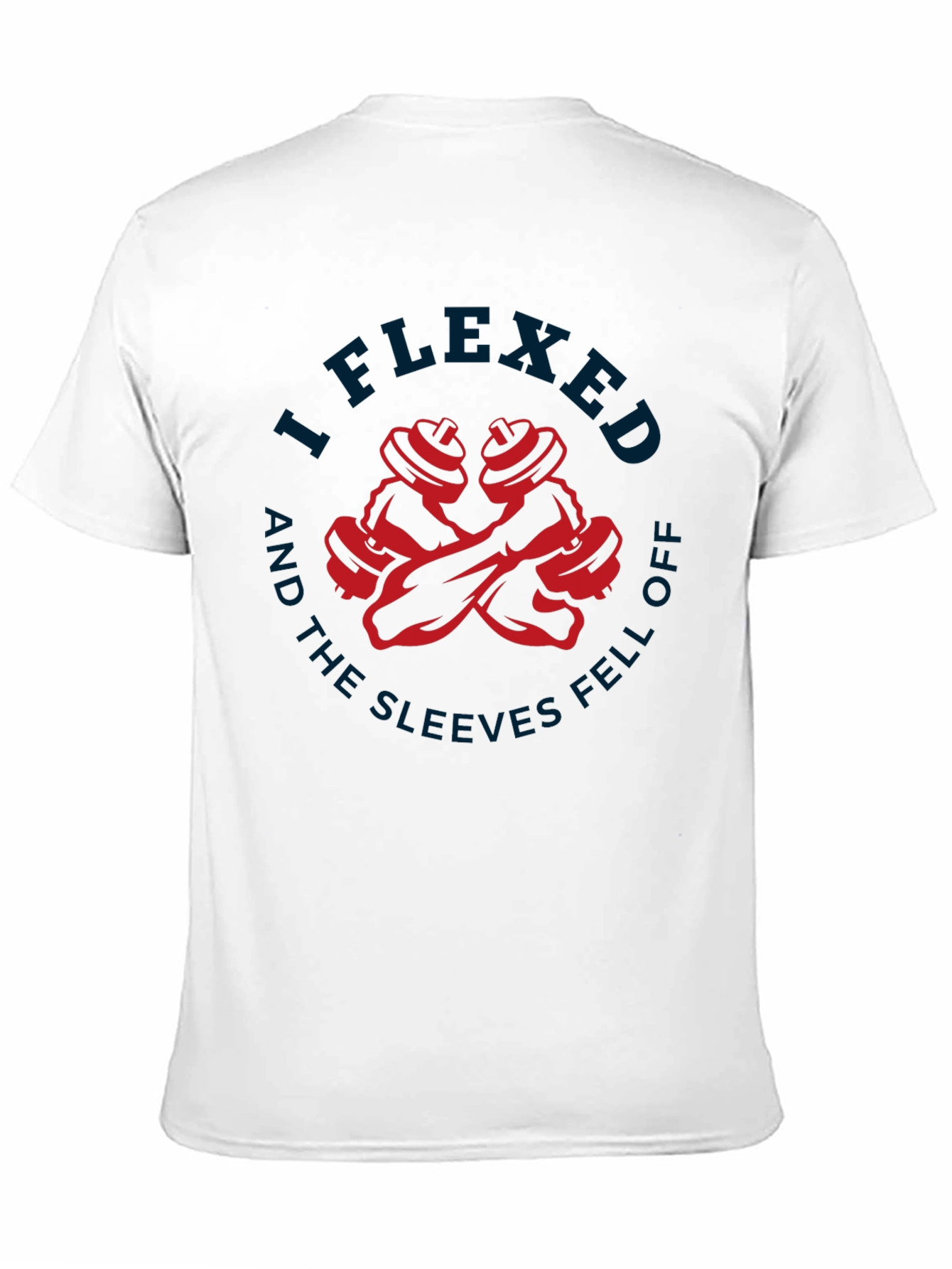 Black I Flexed Sleeves Fell Off T-Shirt view 11