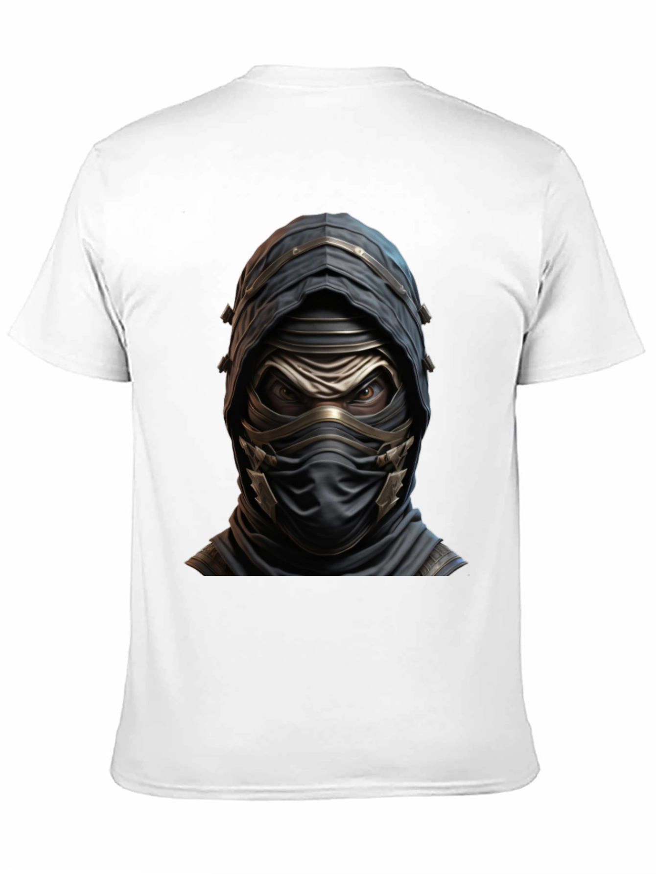 Black Mystic Warrior Graphic Tee - Black Cotton Blend view 11