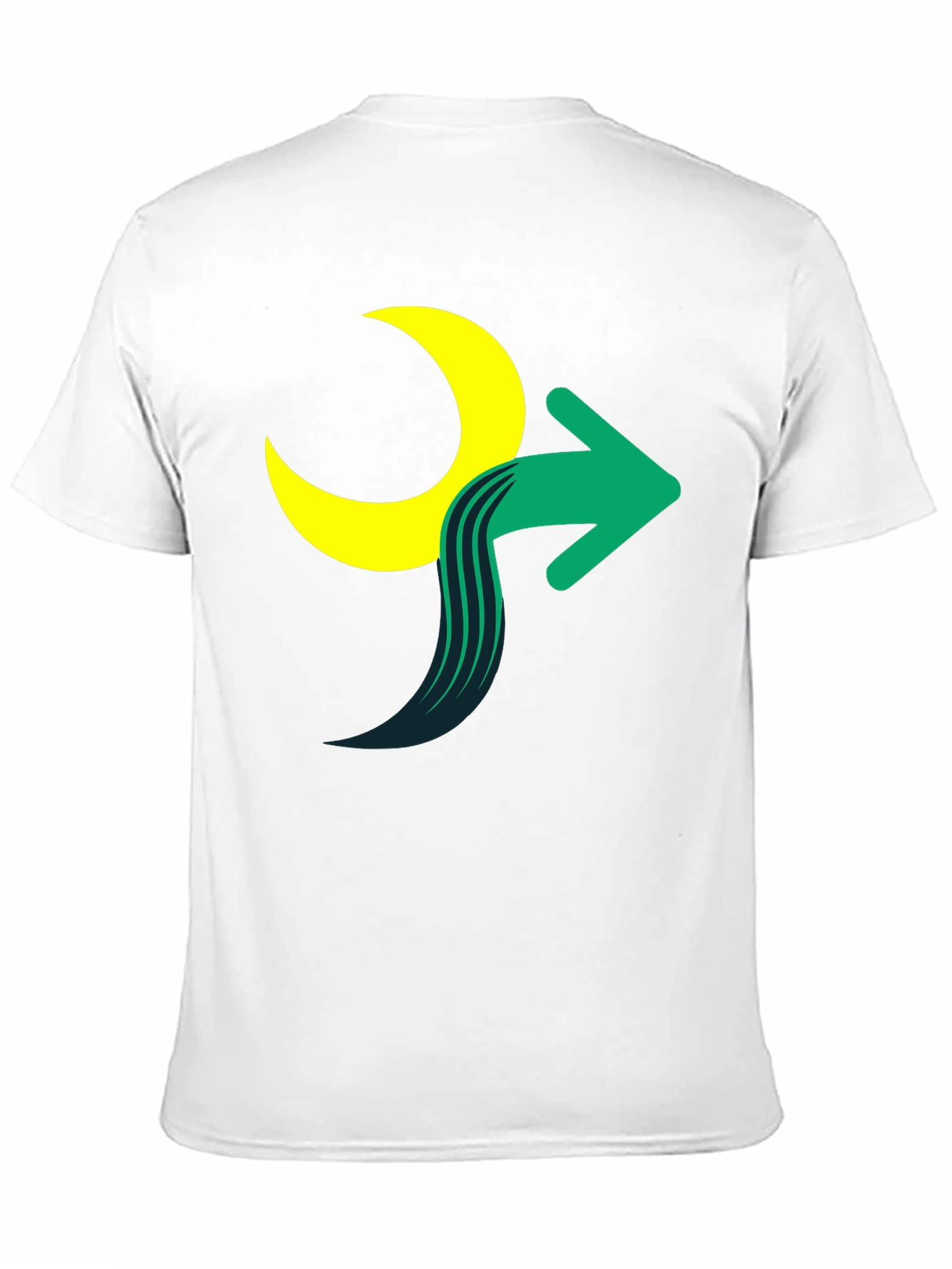 Black Moon Arrow Graphic Tee - Stylish Cotton Blend Shirt view 11