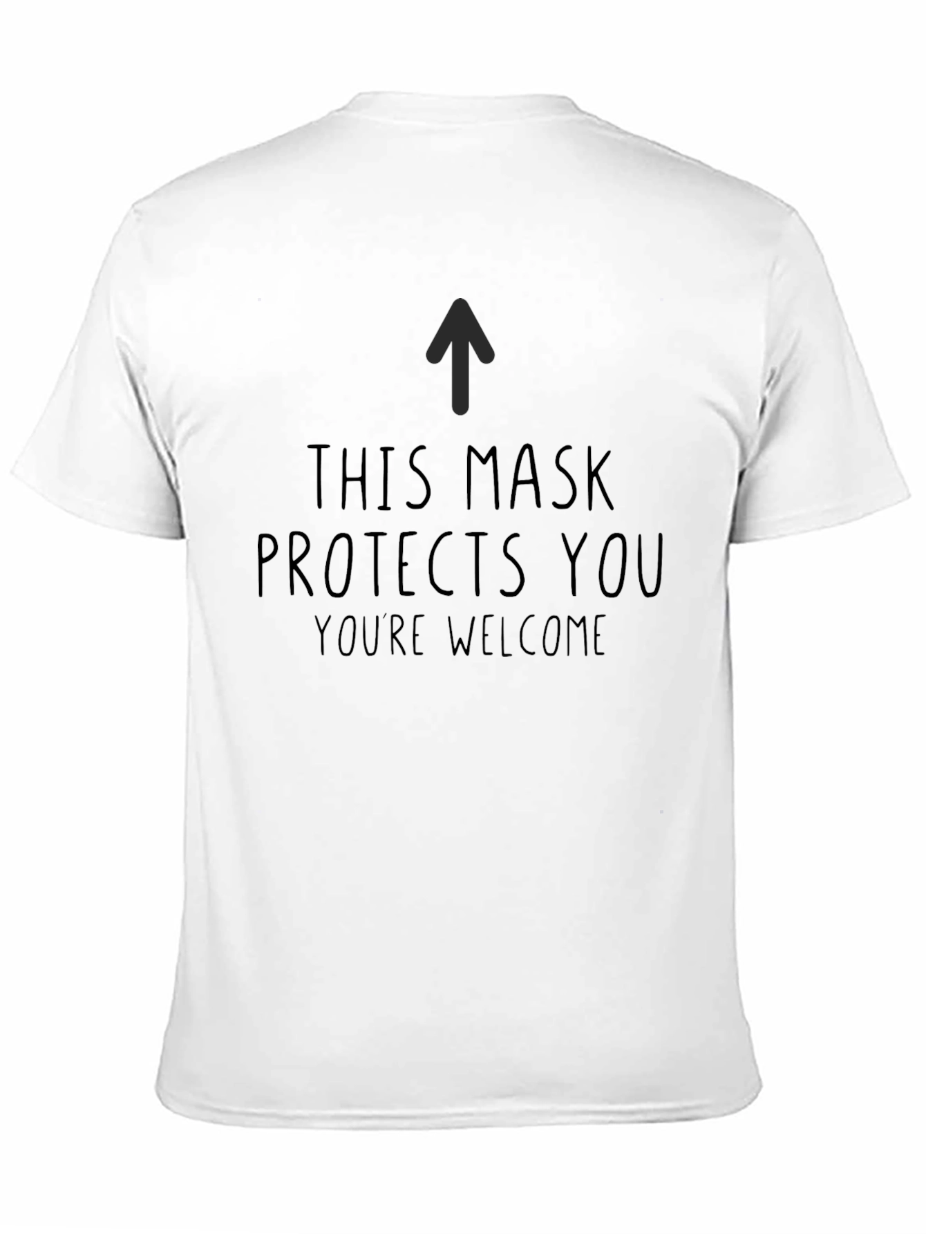 Black Funny This Mask Protects You T-Shirt view 11