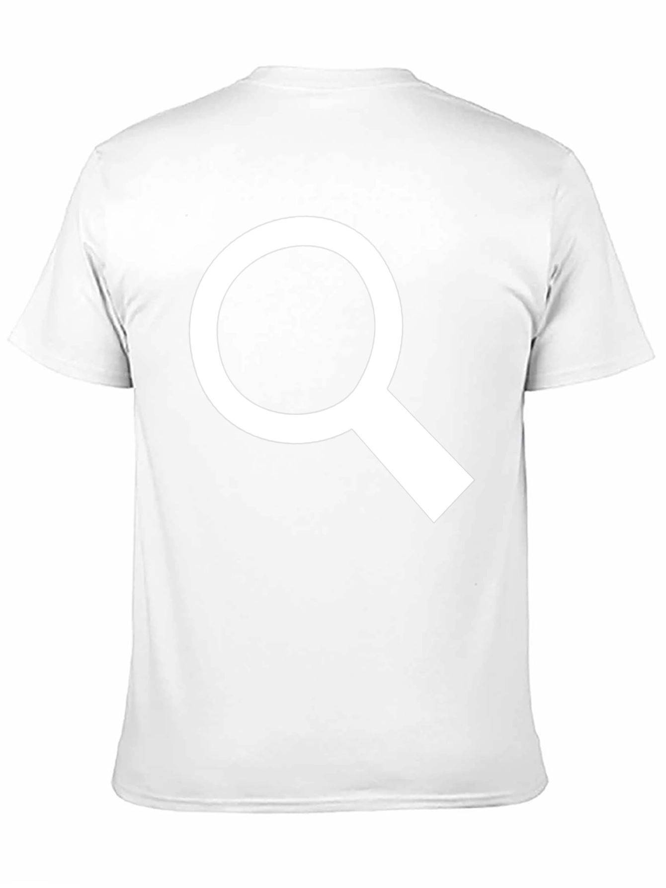 Black Magnifying Glass Graphic T-Shirt - Search Tee view 11