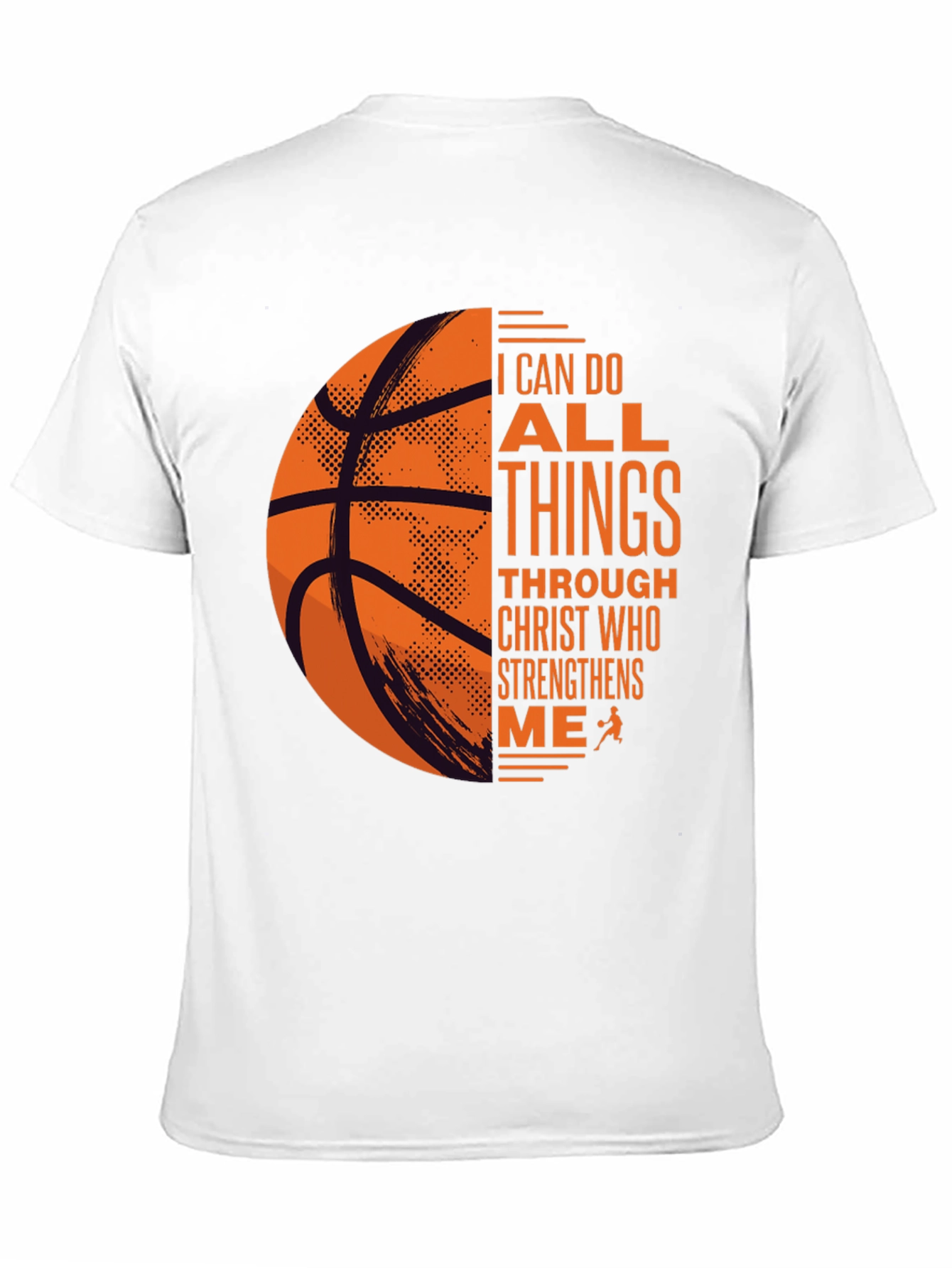 Black Basketball Christian T-Shirt: I Can Do All Things view 11