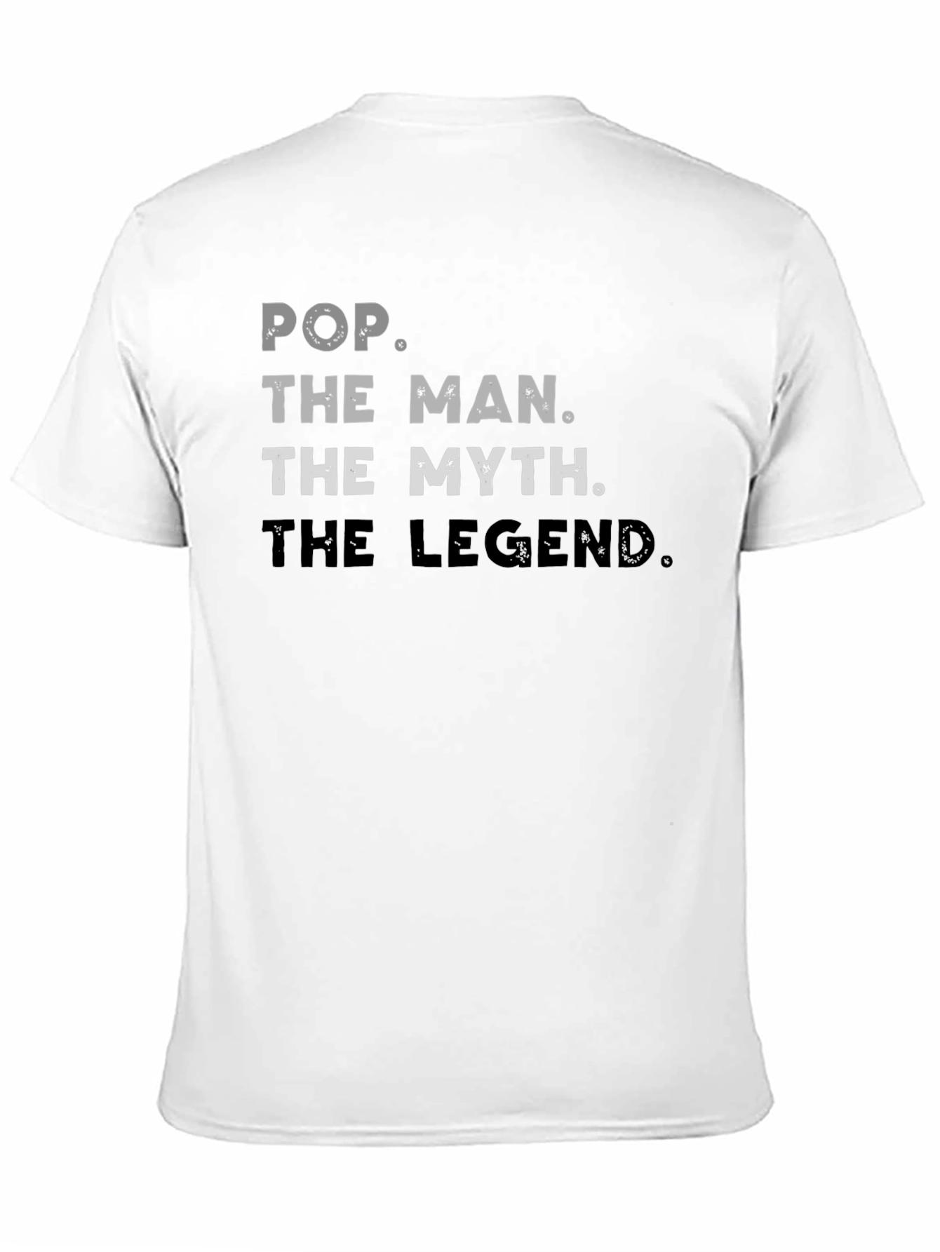 Black Pop The Man Myth Legend Graphic T-Shirt view 11