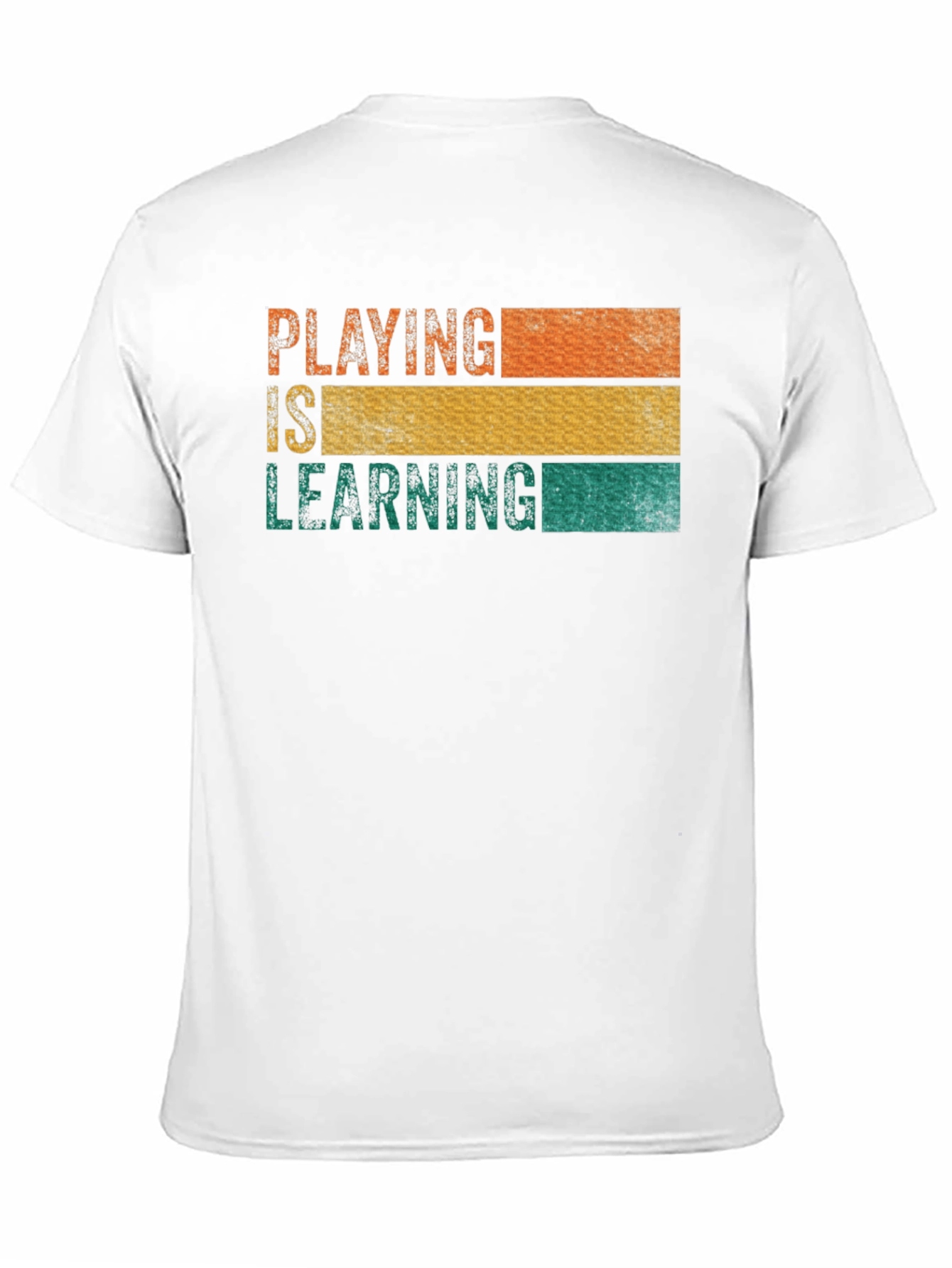 Black Playing is Learning Graphic T-Shirt view 11