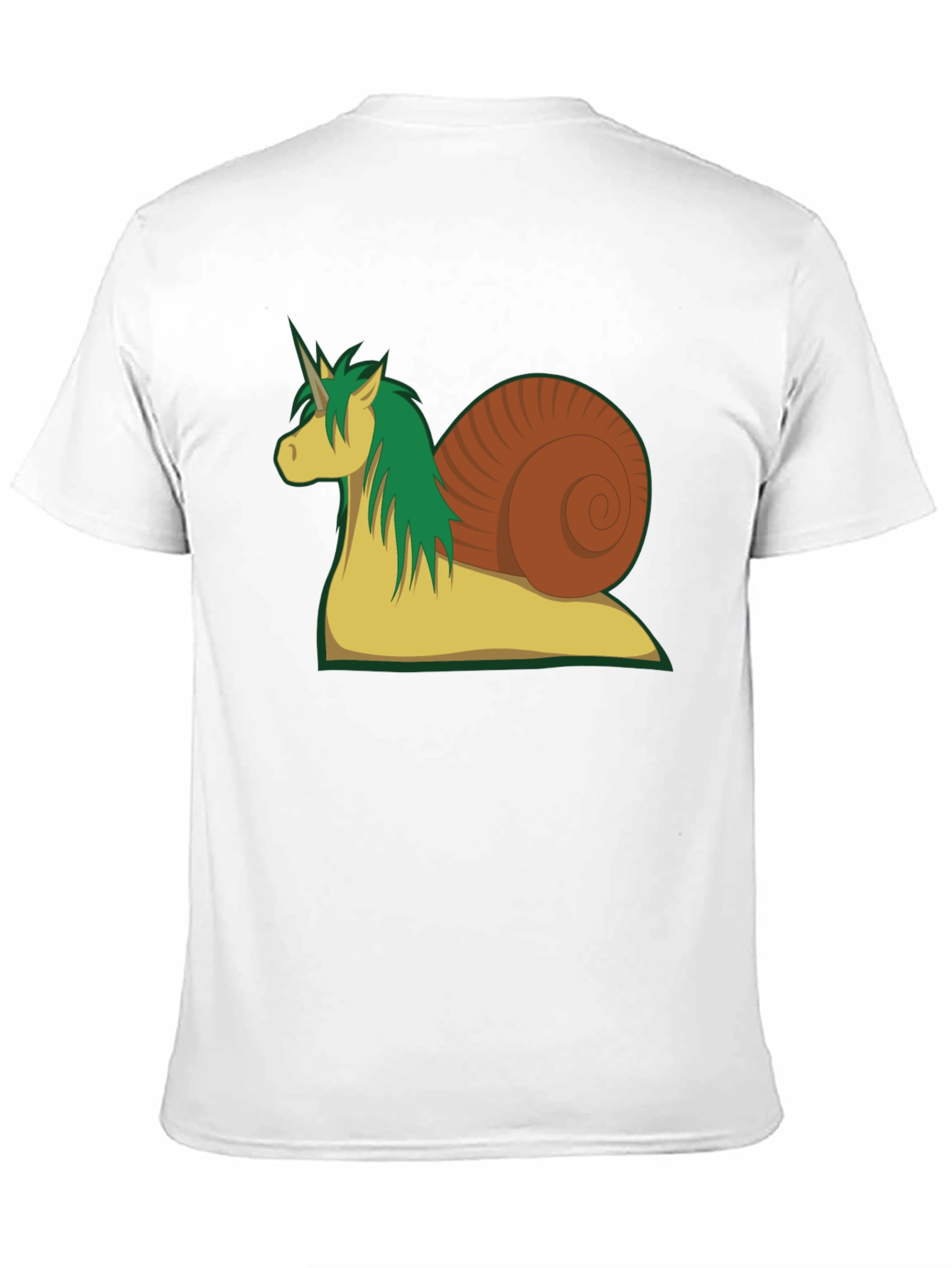 Black Unicorn Snail Graphic Tee - Black Cotton T-Shirt view 11