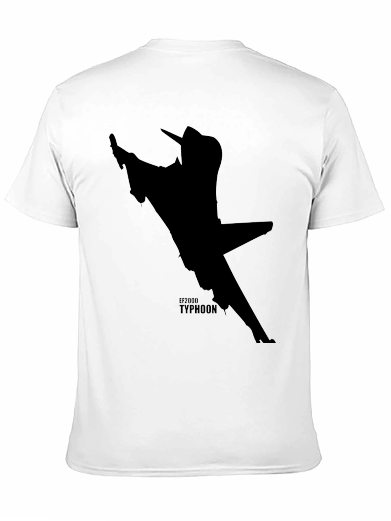 Black EF2000 Typhoon Jet Black T-Shirt view 11