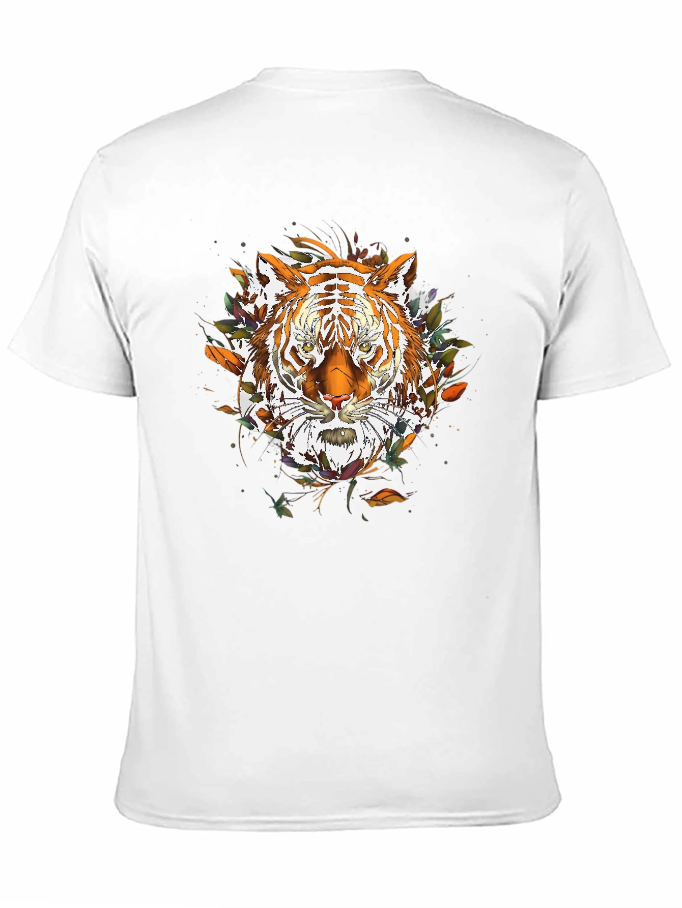 Black Tiger Graphic Print Black T-Shirt view 11