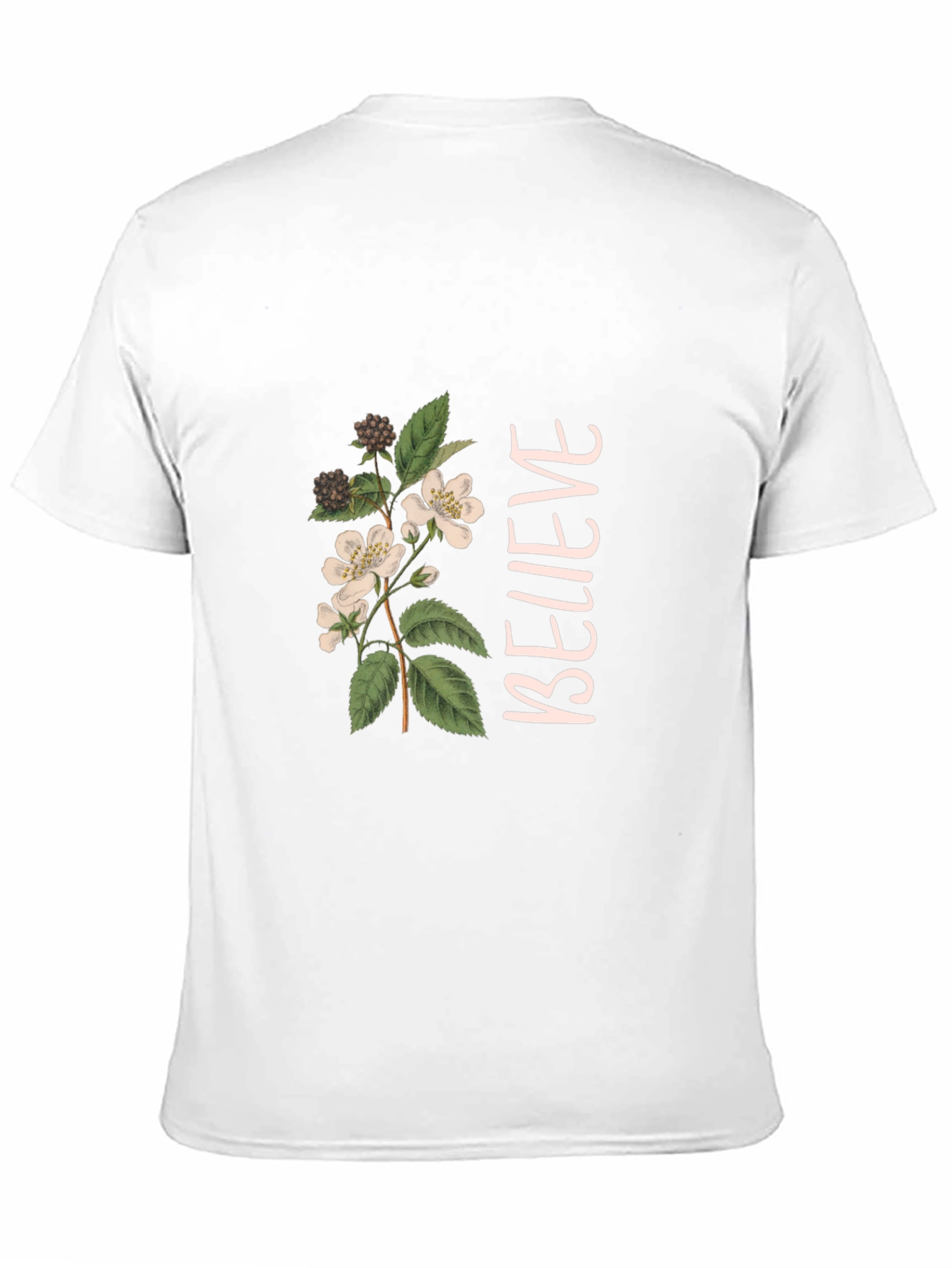 Black Believe Floral Graphic Black T-Shirt view 11