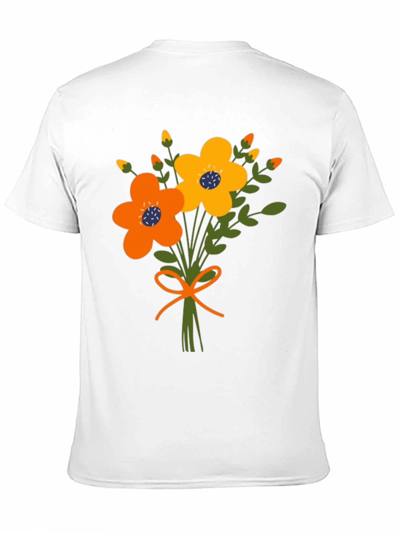 Black Floral Bouquet Graphic Tee view 11